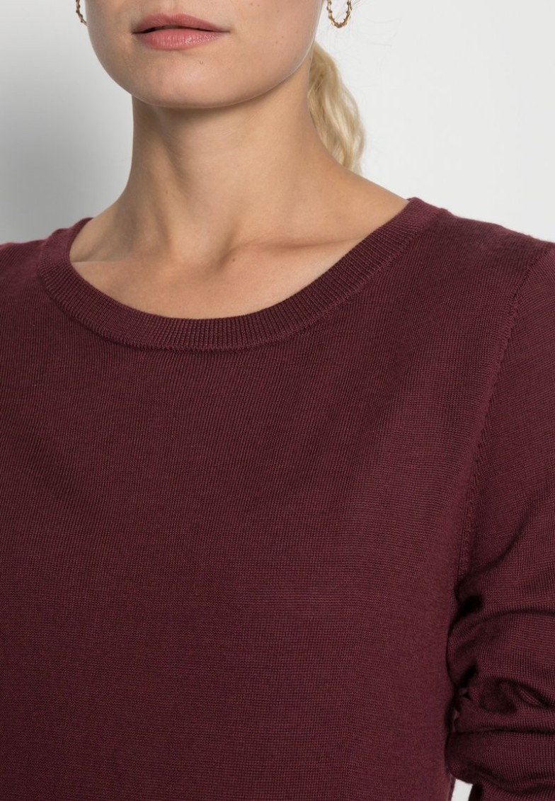 Clearance Anna Field MERINO WOOL JUMPER – Jersey De Punto – Bordeaux, Mujer L
