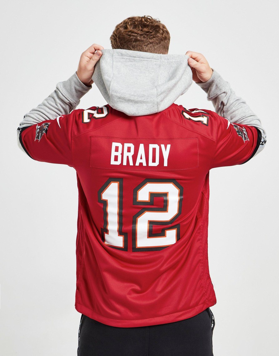 Sale Nike NFL Tampa Bay Buccaneers Brady #12 Jersey Rød S
