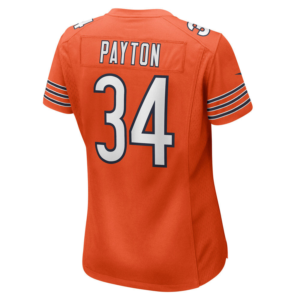 Women's Chicago Bears Walter Payton Retired Player Jersey Orange