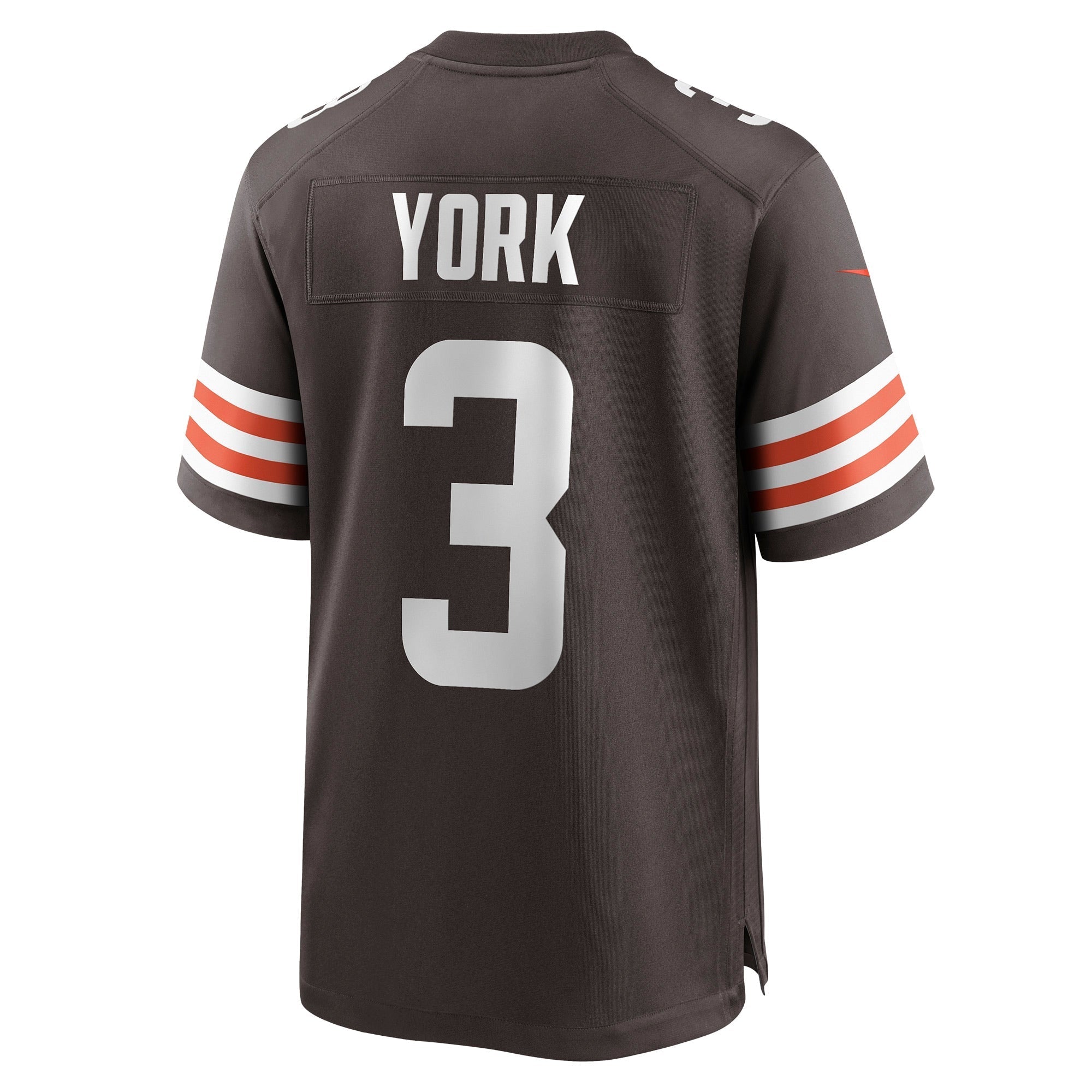 Men's Nike Cade York Brown Cleveland Browns Game Player Jersey