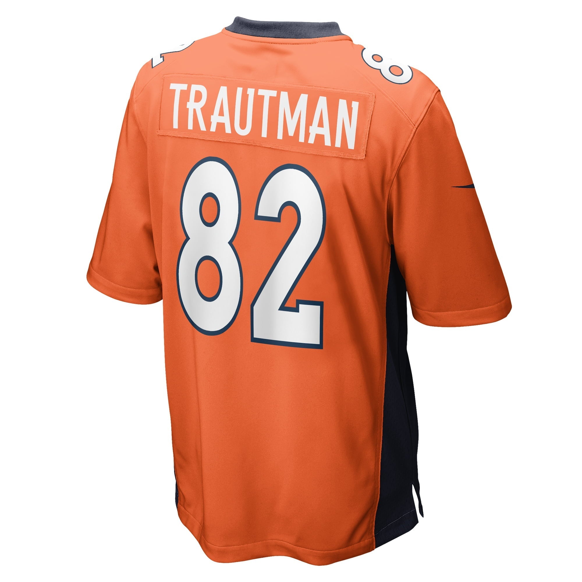 Men's Nike Adam Trautman Orange Denver Broncos Team Game Jersey