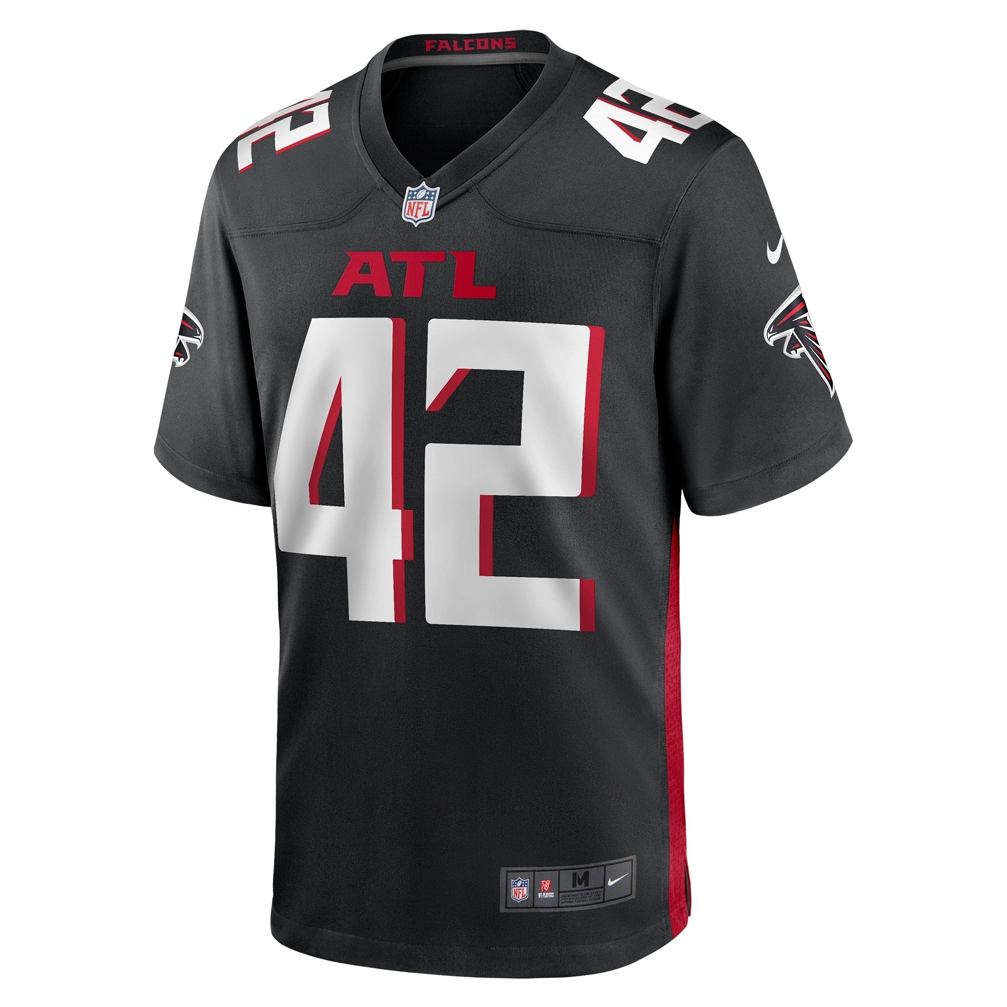Men's Nike Caleb Huntley Black Atlanta Falcons Game Jersey