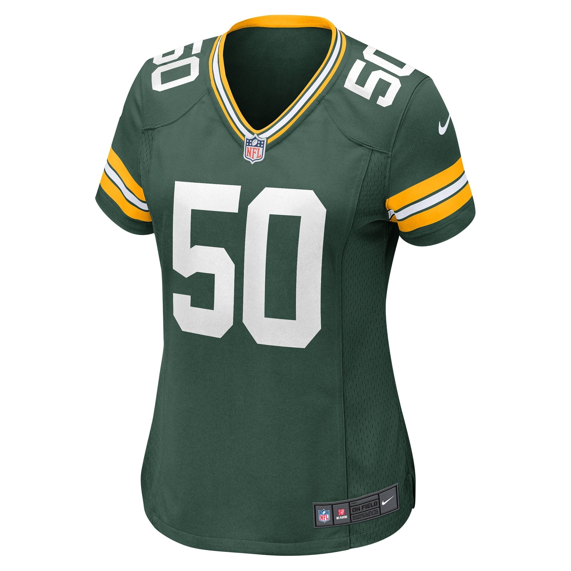 Women's Nike Zach Tom Green Green Bay Packers Player Game Jersey