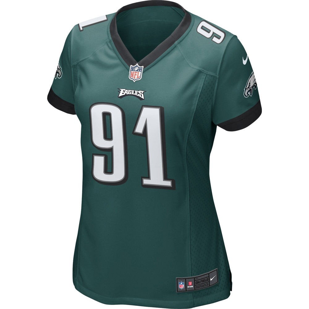 Women's Philadelphia Eagles Fletcher Cox Game Jersey Green
