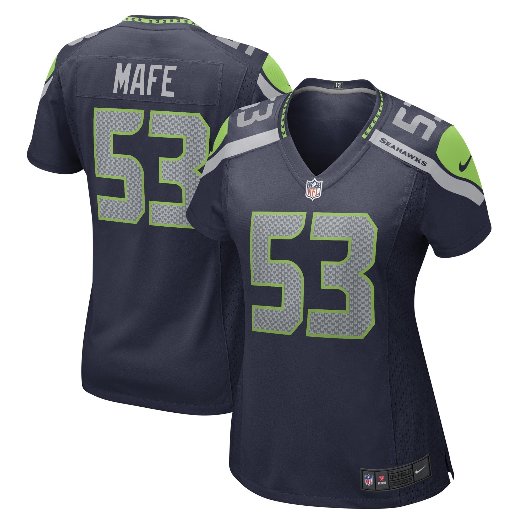 Women's Nike Boye Mafe College Navy Seattle Seahawks Game Player Jersey