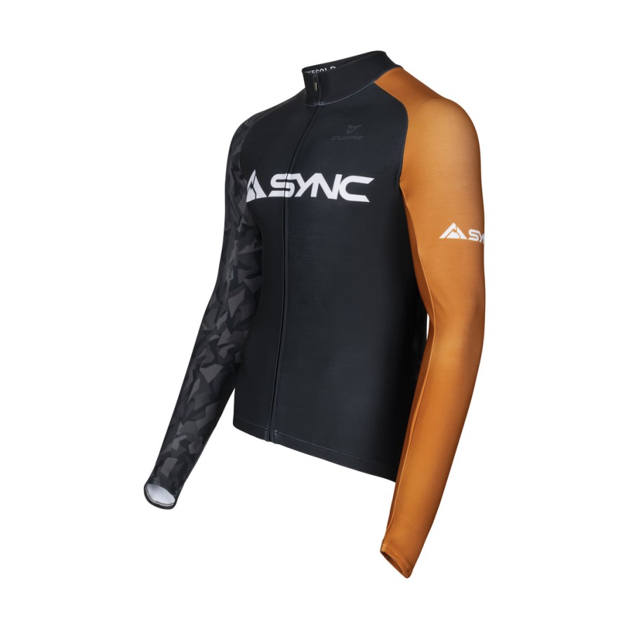 Sale SYNC Performance Men’s Columbine Cycling Long Sleeve Thermal Jersey XS