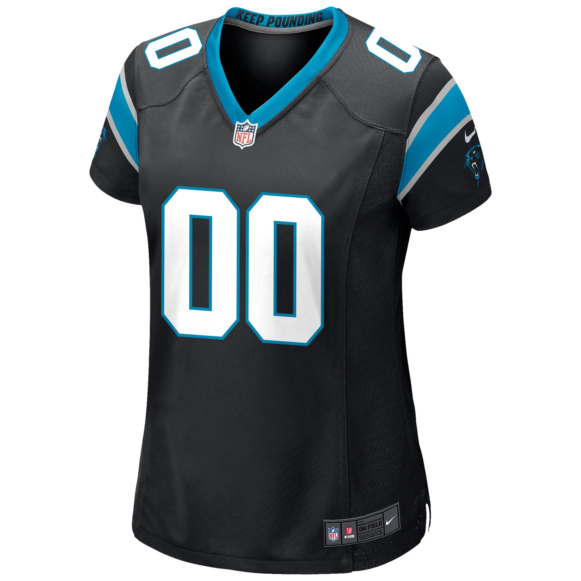 Carolina Panthers Nike Women's Custom Game Jersey - Black