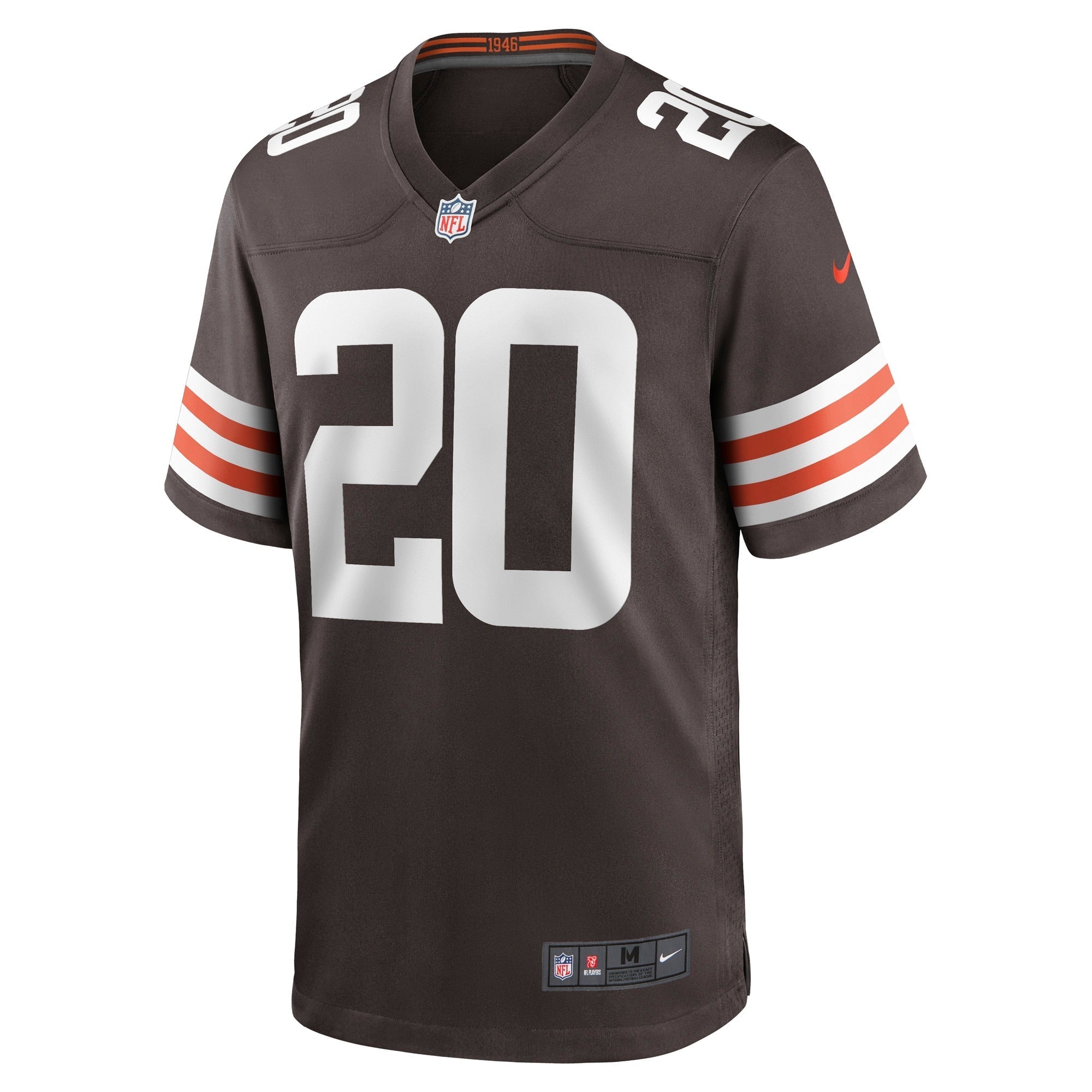 Men's Nike Gregory Newsome II Brown Cleveland Browns Game Jersey