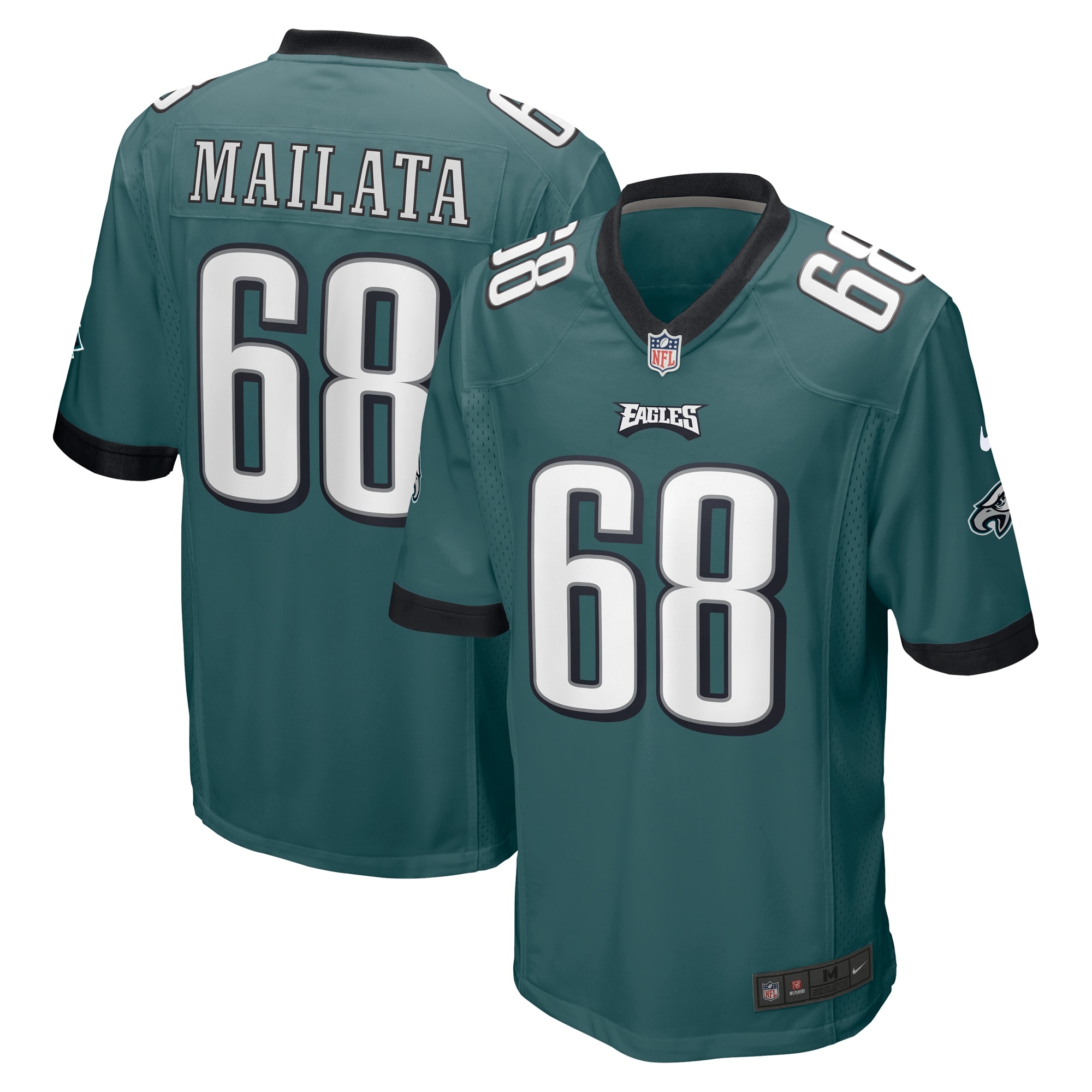 Jordans Mailata Philadelphia Eagles Nike Game Jersey - Midnight Green