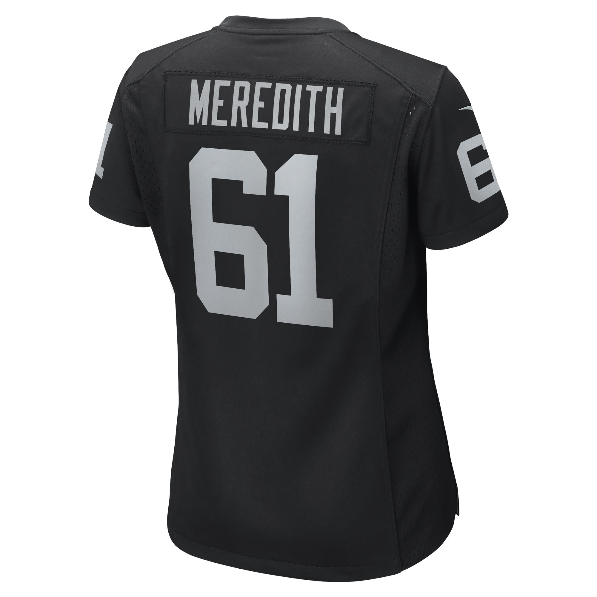 Jordans Meredith Las Vegas Raiders Nike Women's Game Player Jersey - Black