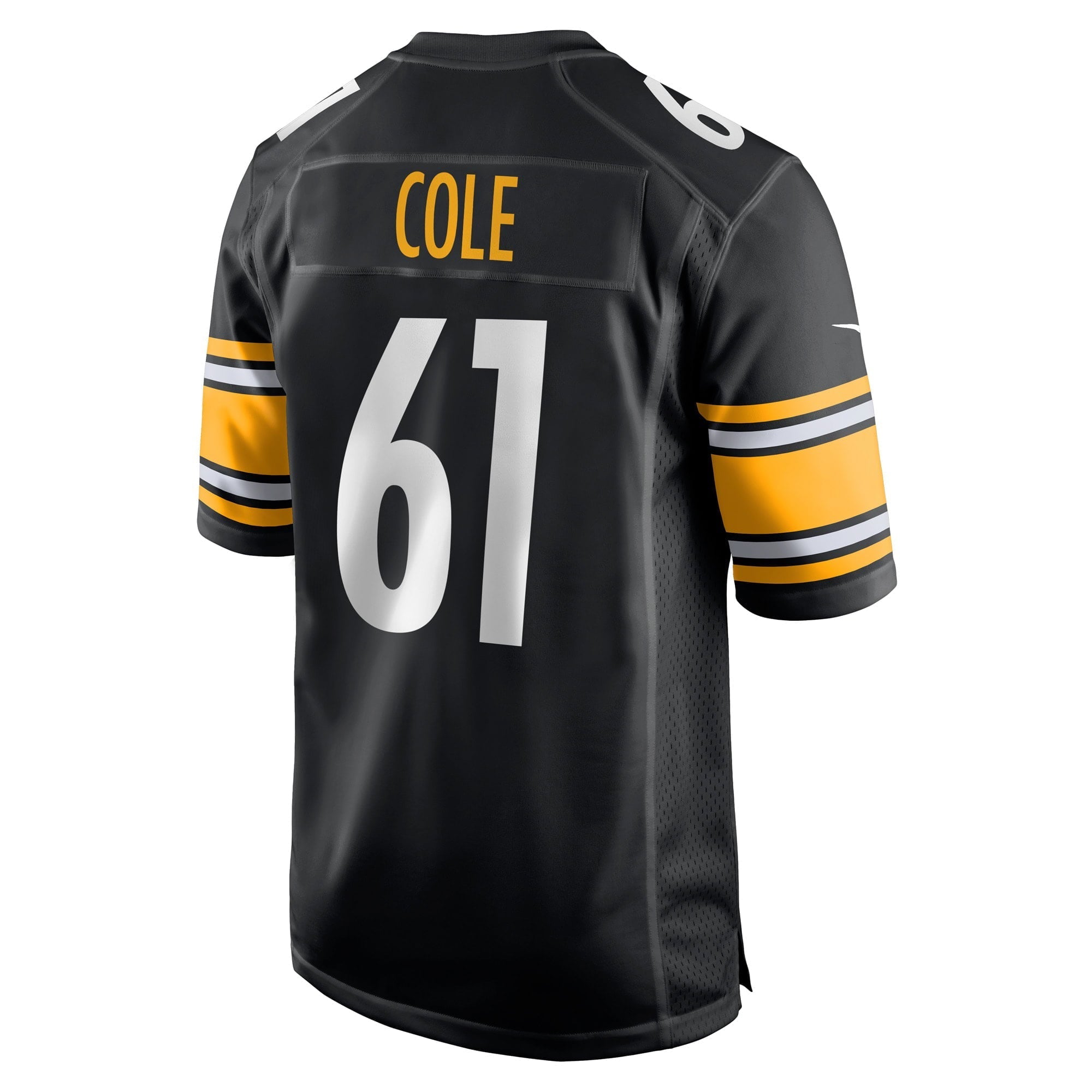 Men's Nike Mason Cole Black Pittsburgh Steelers Game Player Jersey
