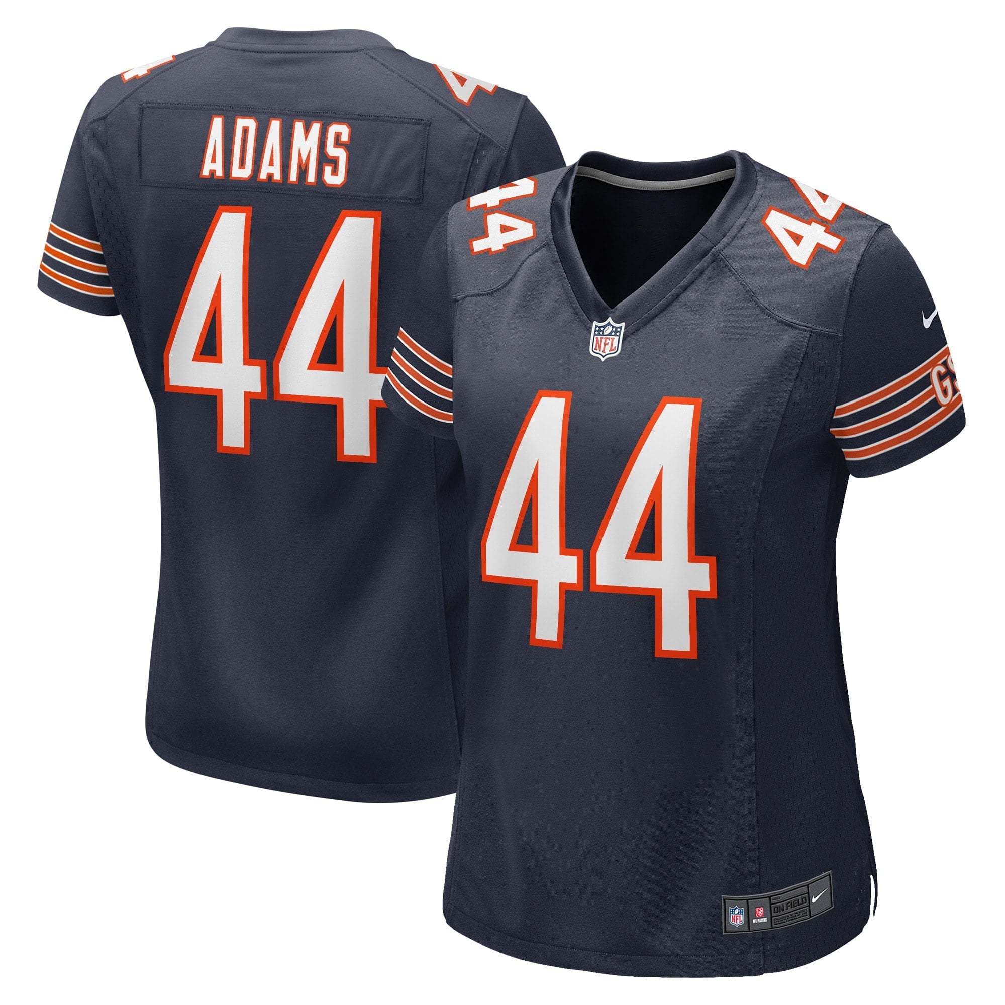 Women's Nike Matthew Adams Navy Chicago Bears Game Player Jersey