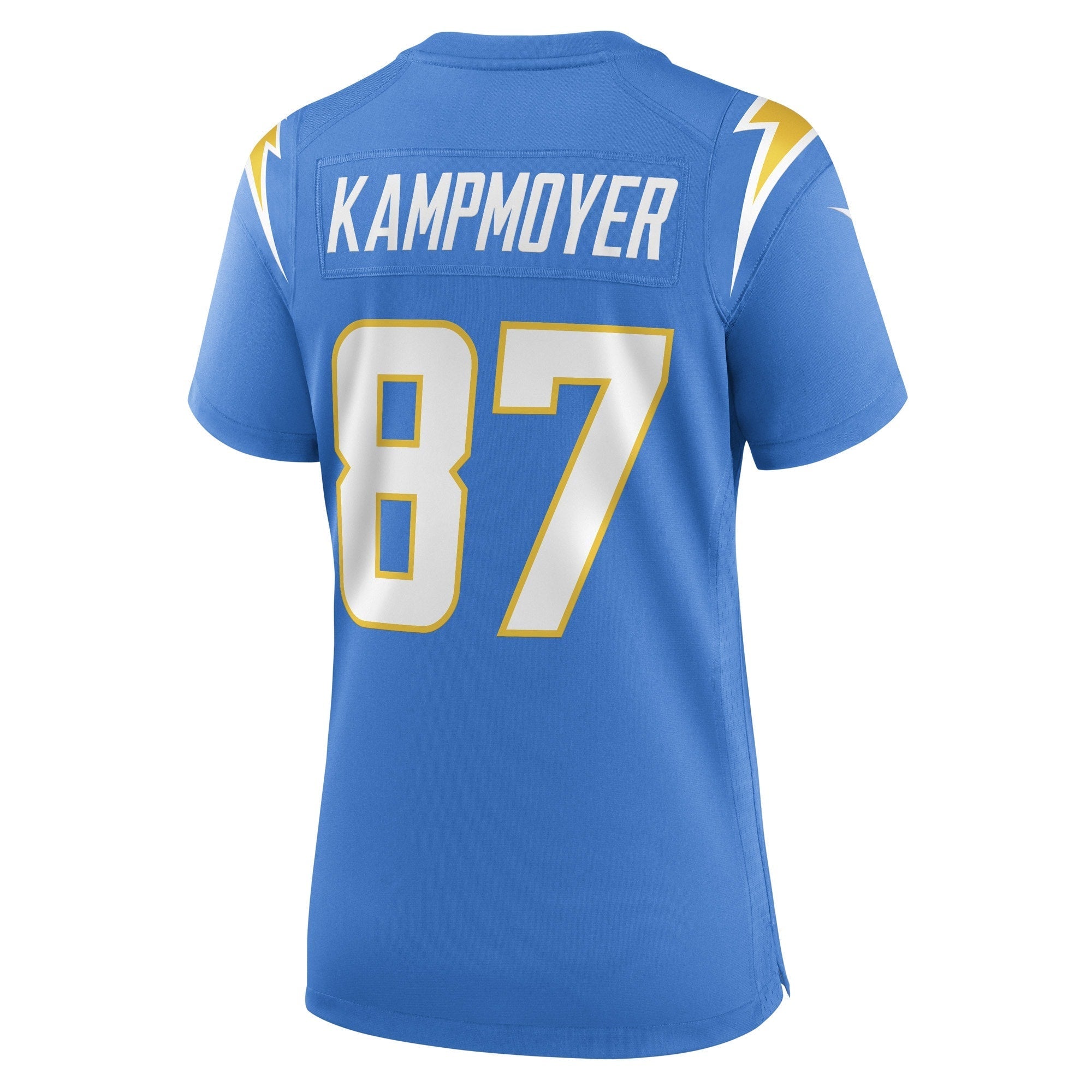 Women's Nike Hunter Kampmoyer Powder Blue Los Angeles Chargers Game Player Jersey