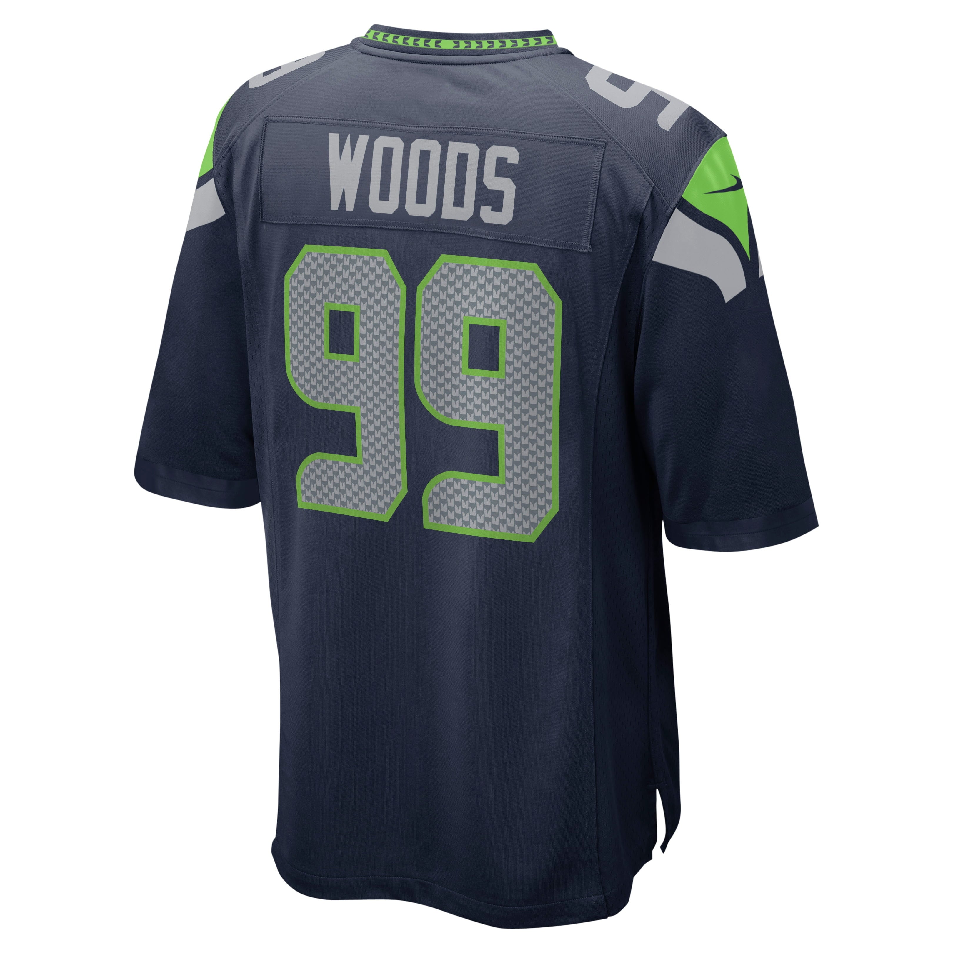 Men's Nike Al Woods College Navy Seattle Seahawks Game Player Jersey