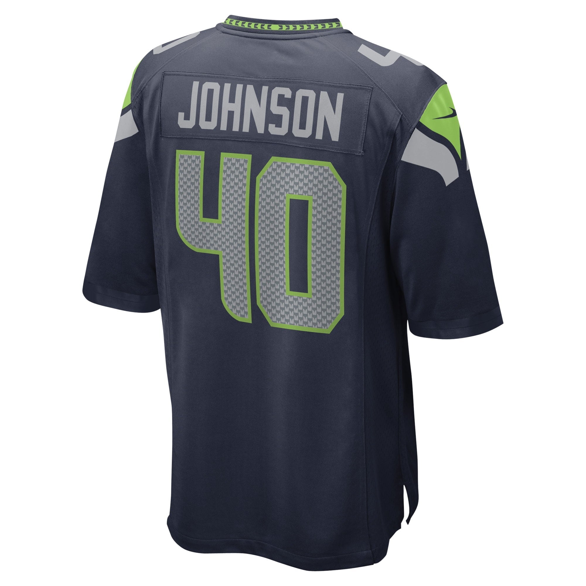 Men's Nike Darryl Johnson College Navy Seattle Seahawks Game Player Jersey