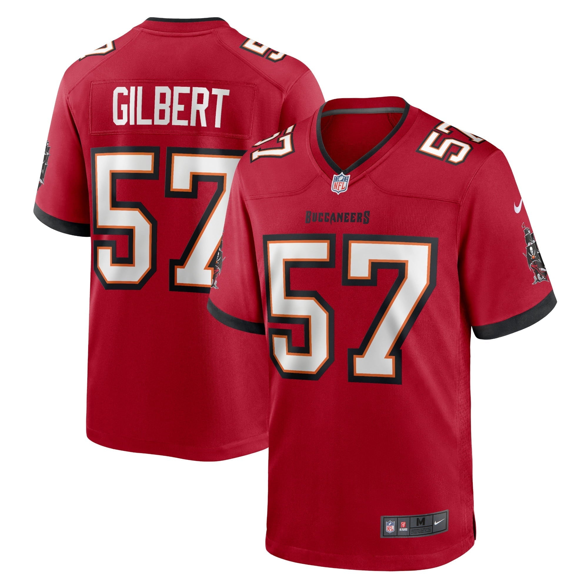 Men's Nike Ulysees Gilbert III Red Tampa Bay Buccaneers Home Game Player Jersey