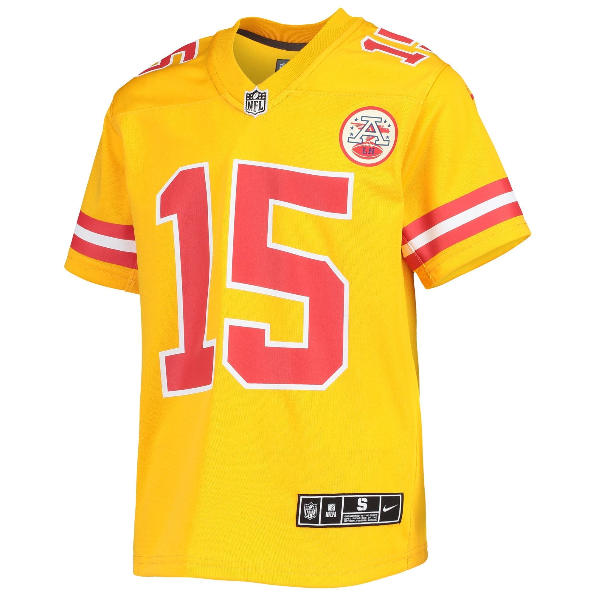 Youth Nike Patrick Mahomes Gold Kansas City Chiefs Inverted Team Game Jersey