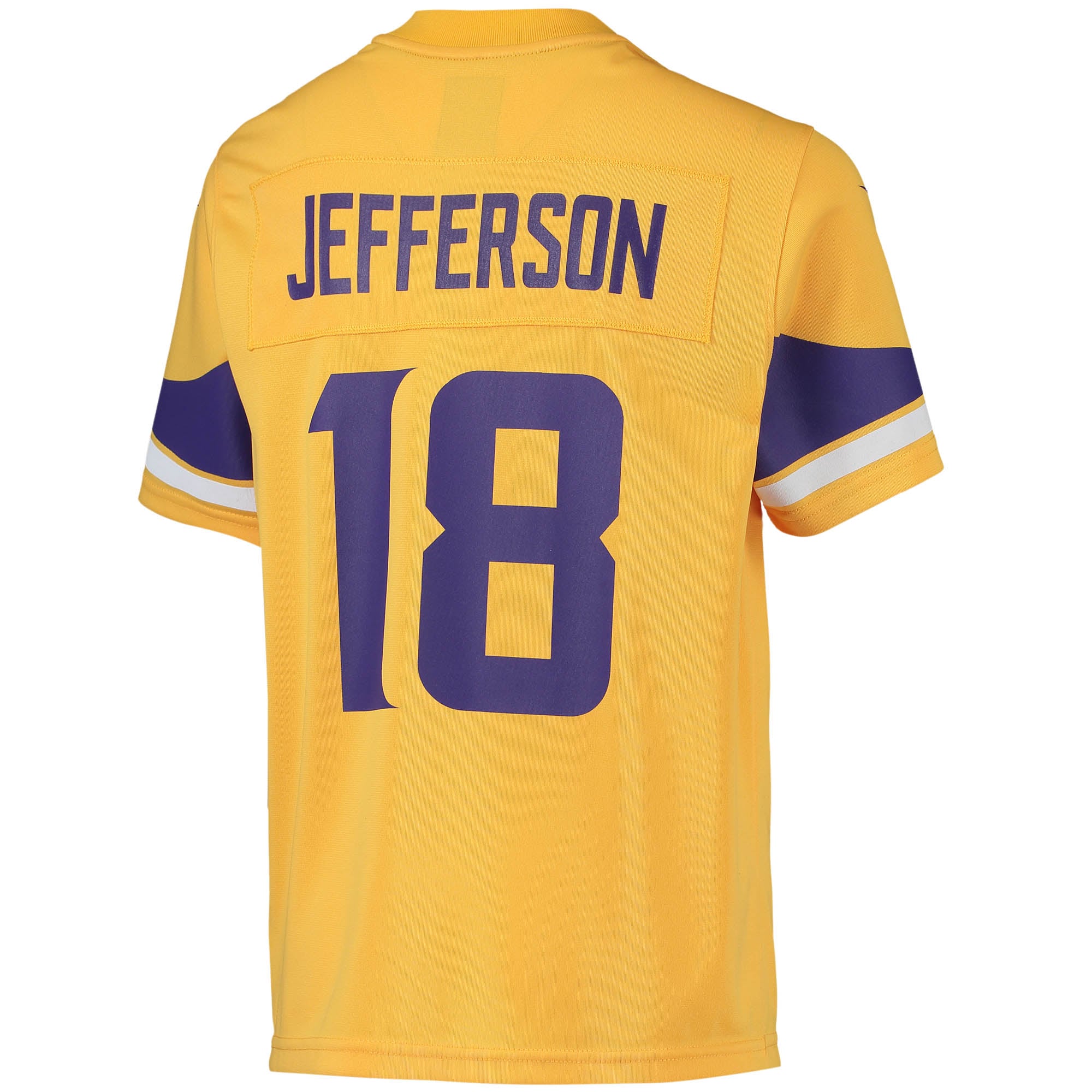 Youth Nike Justin Jefferson Gold Minnesota Vikings Inverted Team Game Jersey
