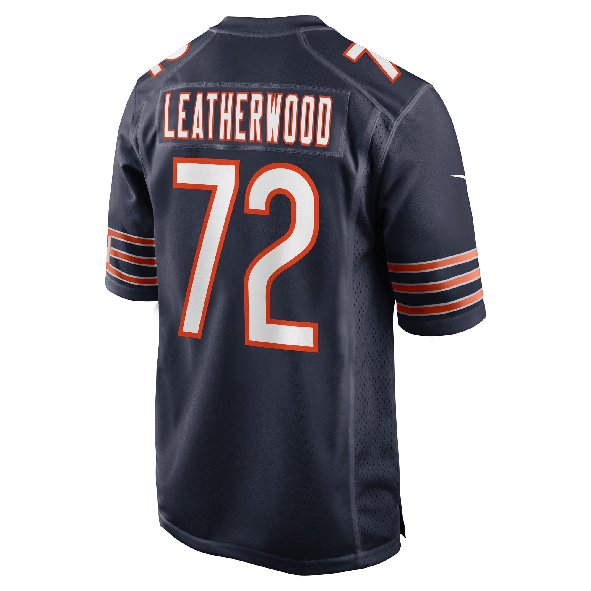 Men's Nike Alex Leatherwood Navy Chicago Bears Game Player Jersey