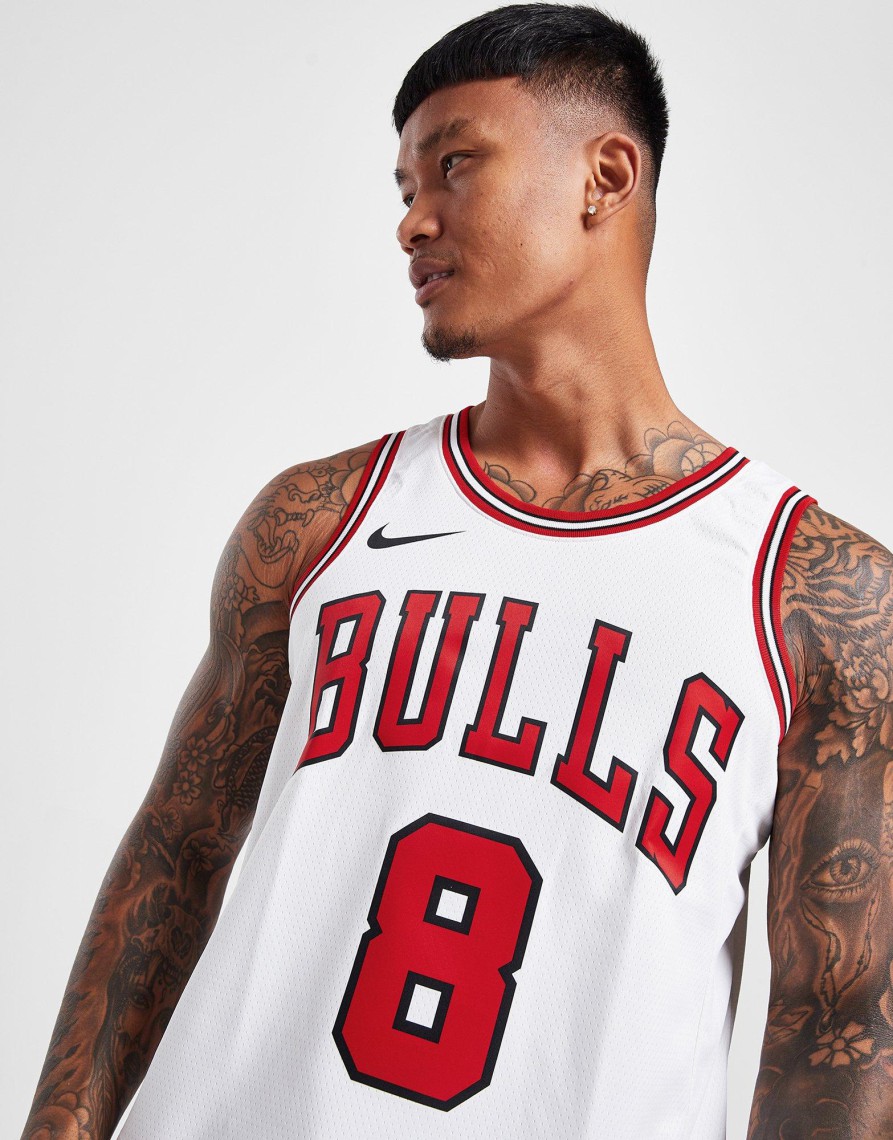 Sale Nike NBA Chicago Bulls Lavine #8 Swingman Jersey Hvid XS