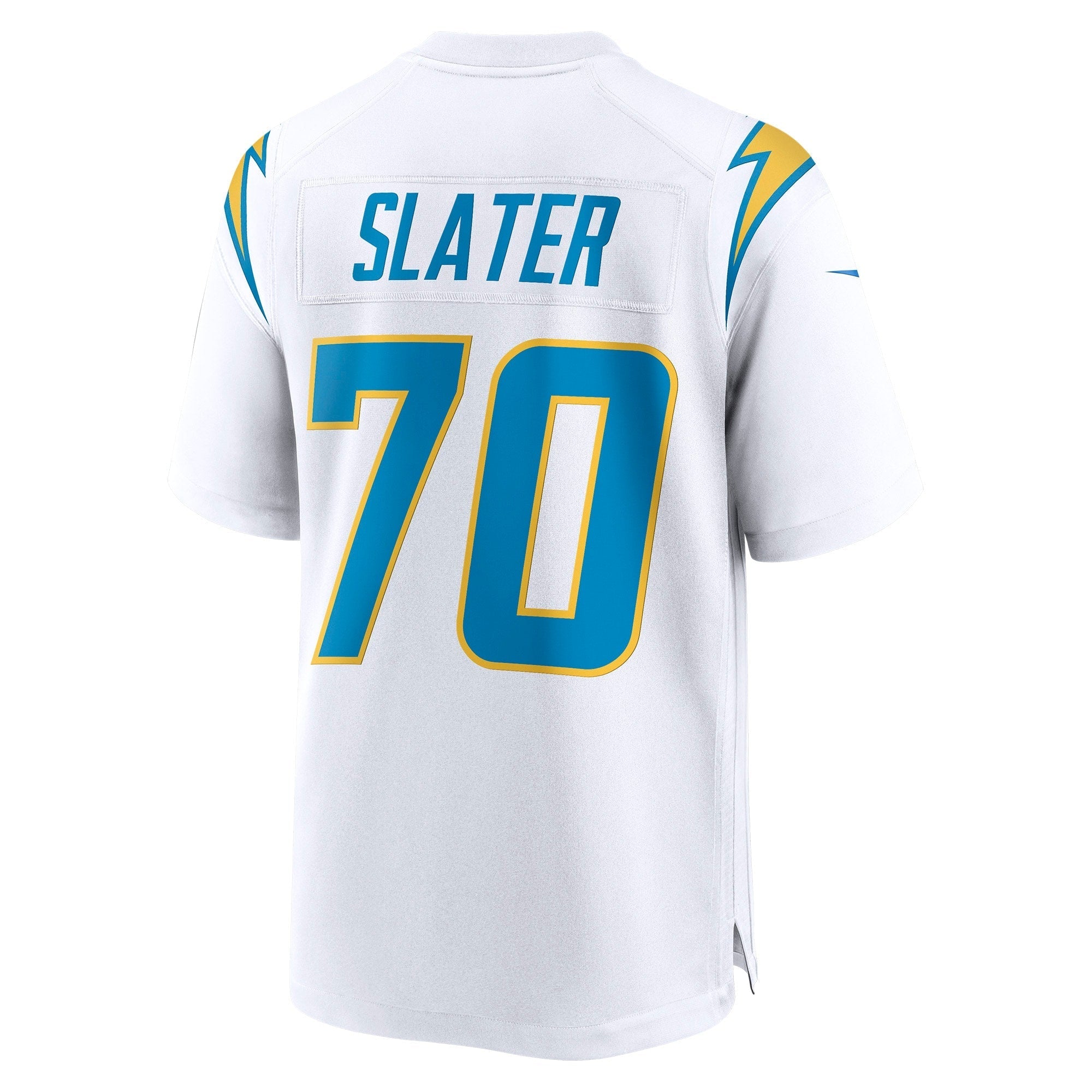 Men's Nike Rashawn Slater White Los Angeles Chargers Game Jersey