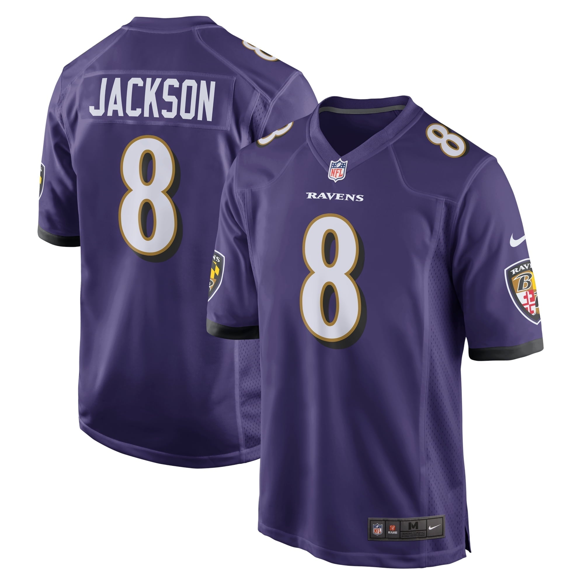 Men's Nike Lamar Jackson Purple Baltimore Ravens Game Jersey
