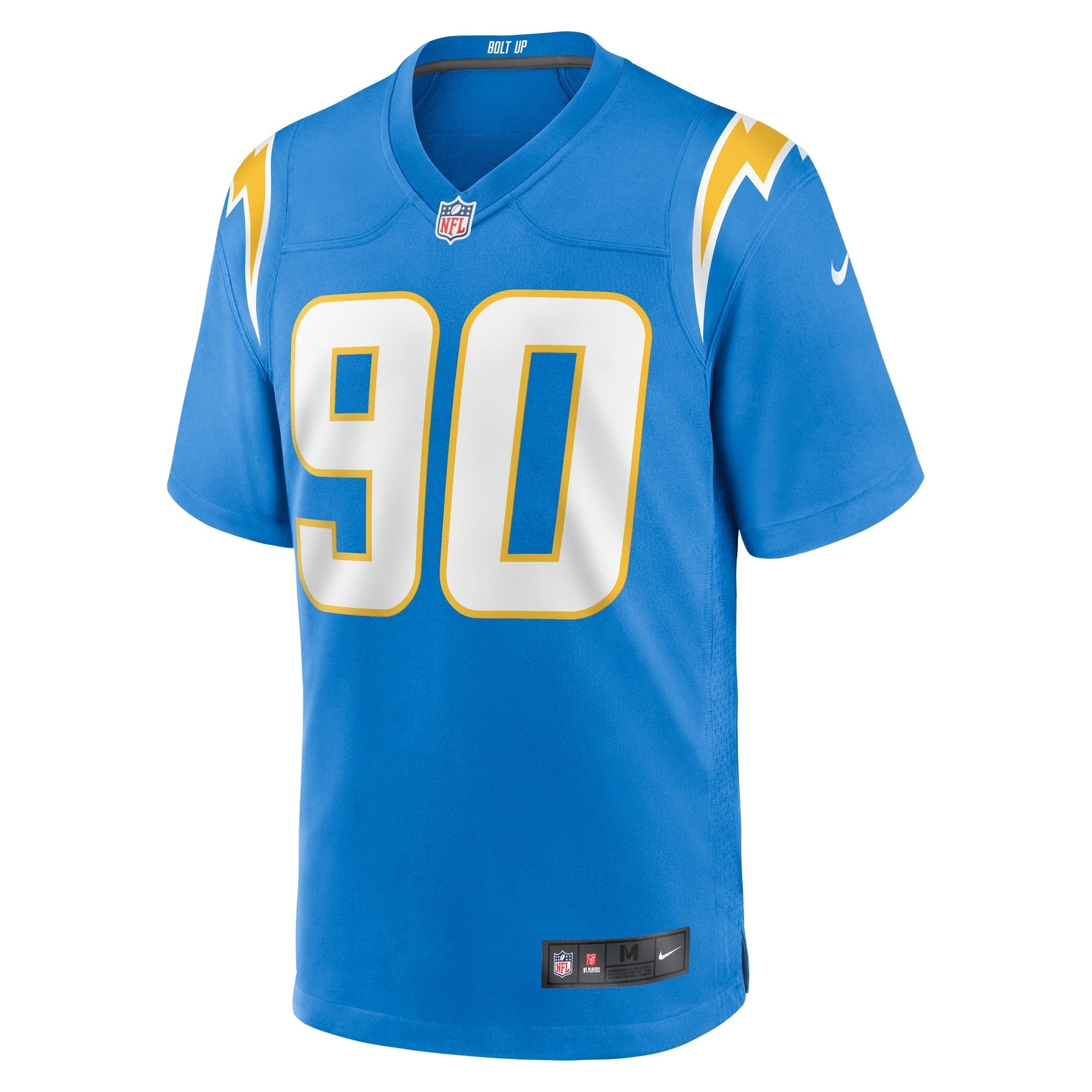 Men's Nike Tyeler Davison Powder Blue Los Angeles Chargers Home Game Player Jersey