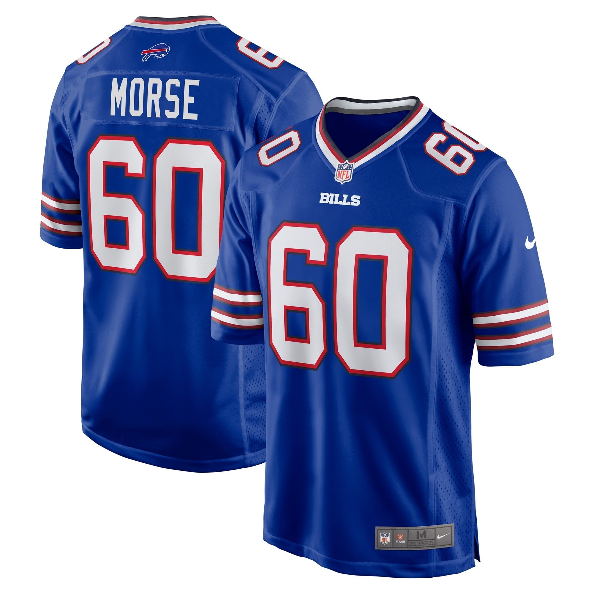 Men's Nike Mitch Morse Royal Buffalo Bills Game Player Jersey