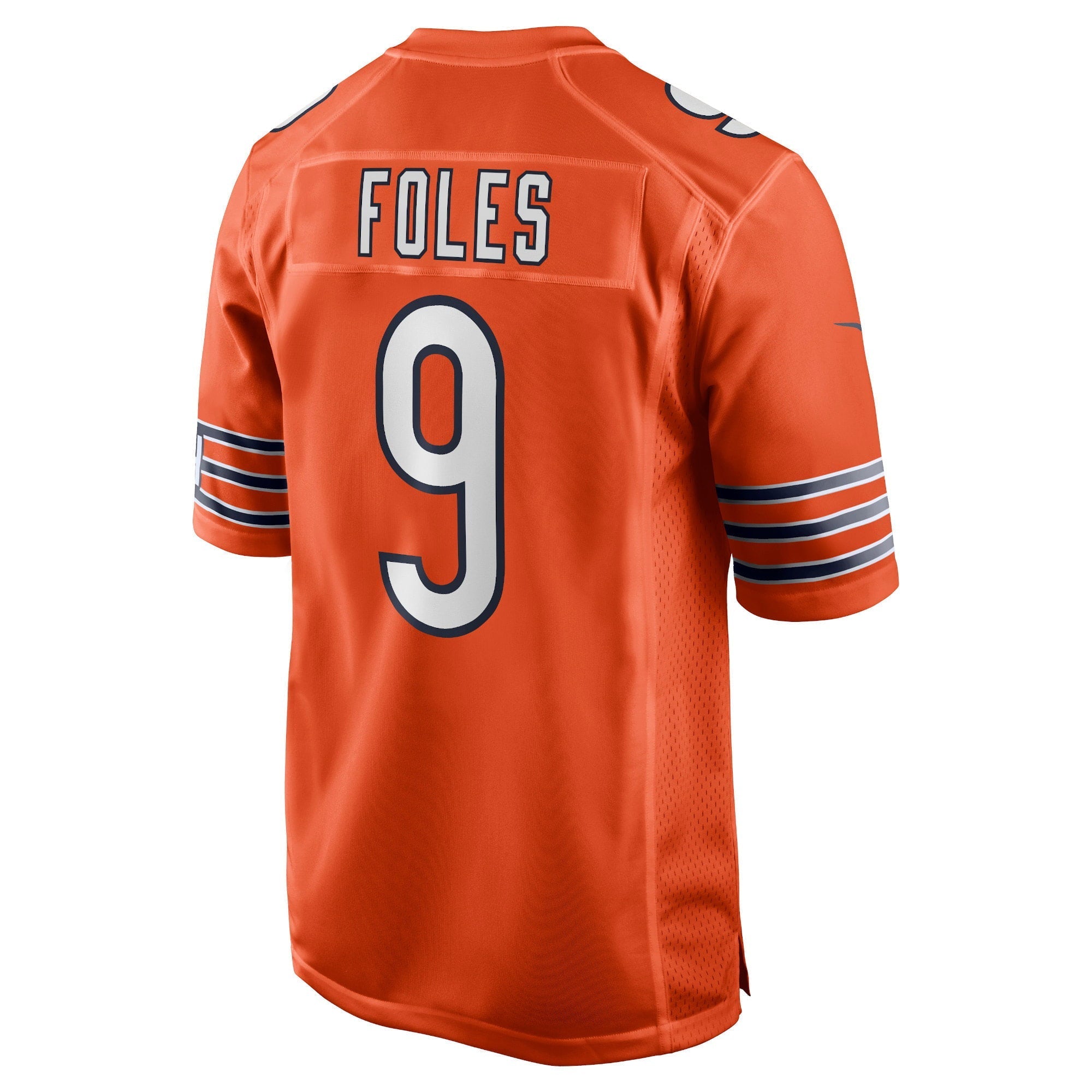 Men's Nike Nick Foles Orange Chicago Bears Game Jersey