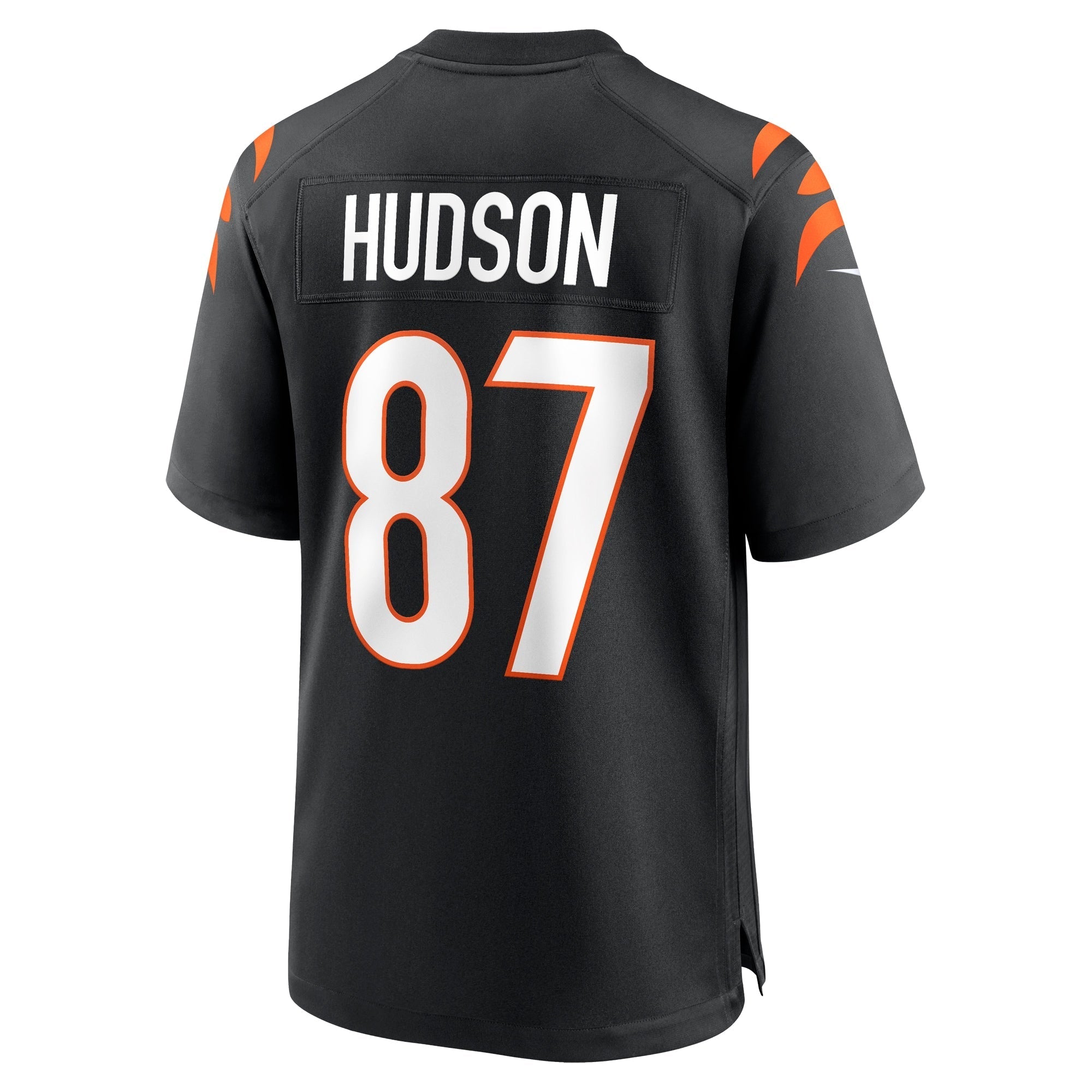 Men's Nike Tanner Hudson Black Cincinnati Bengals Home Game Player Jersey