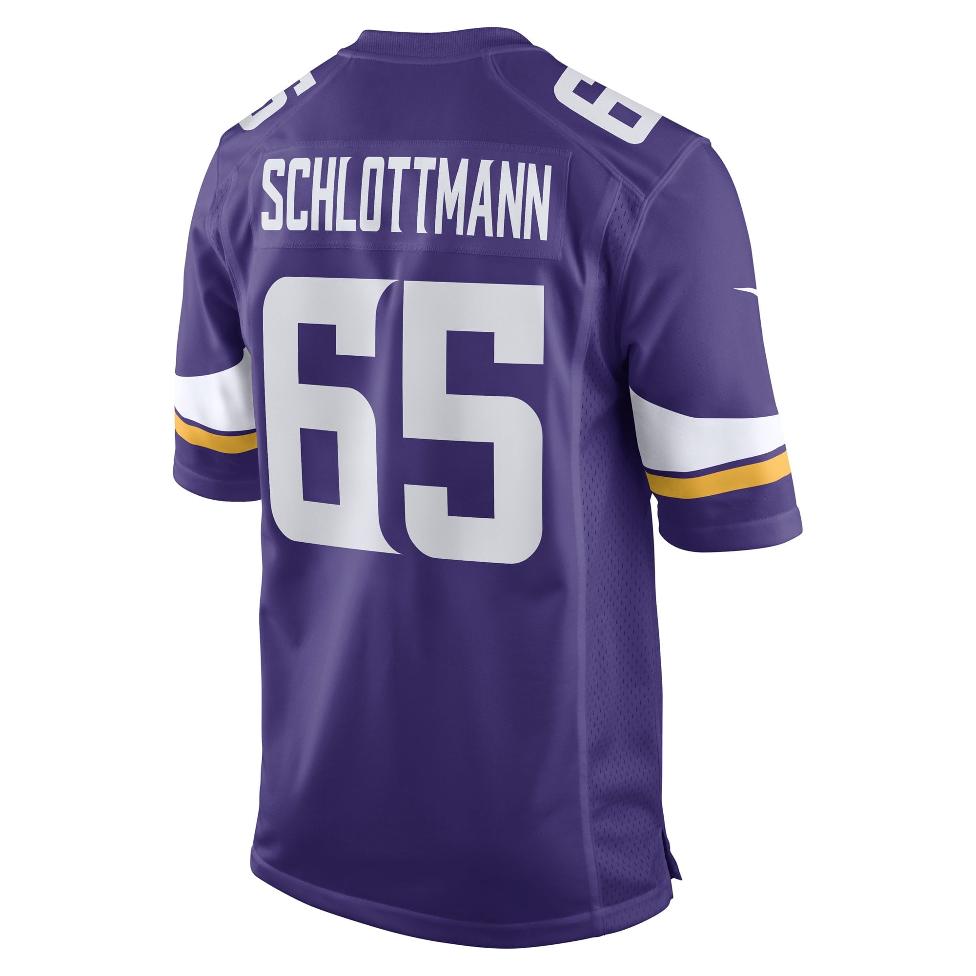 Men's Nike Austin Schlottmann Purple Minnesota Vikings Game Player Jersey