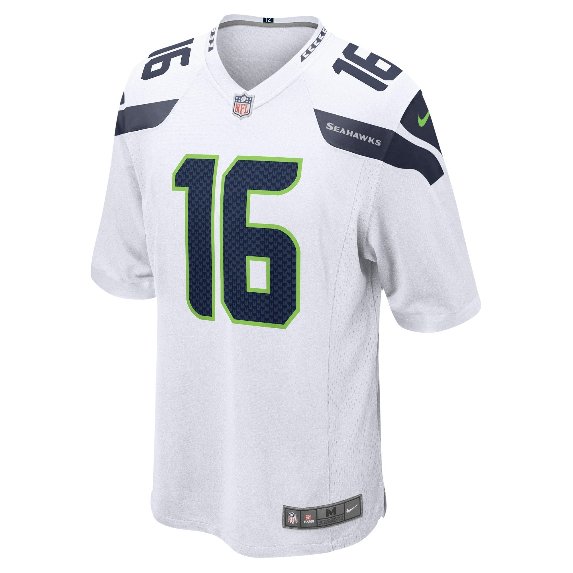 Men's Nike Tyler Lockett White Seattle Seahawks Game Jersey