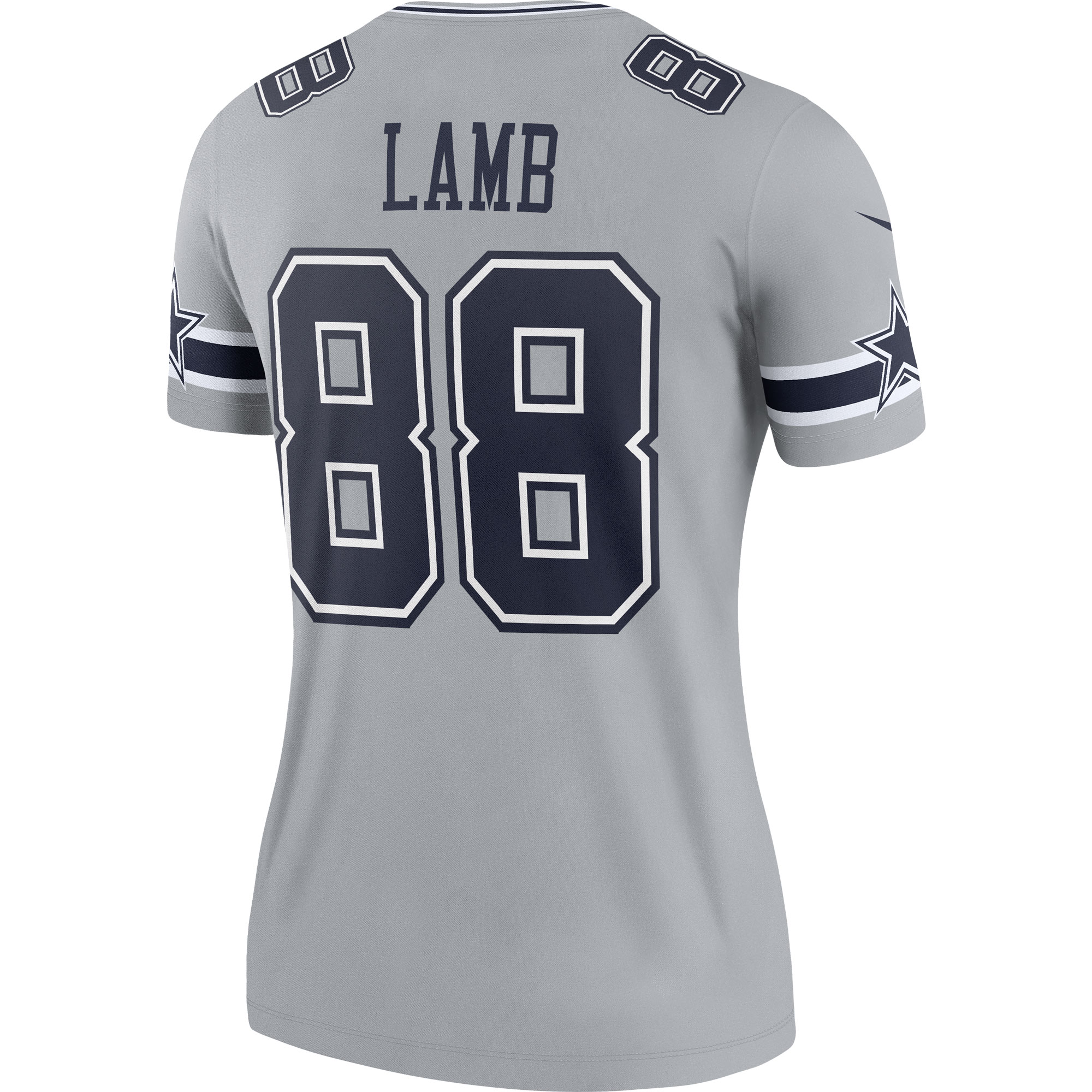 CeeDee Lamb Dallas Cowboys Nike Women's Inverted Legend Jersey - Gray