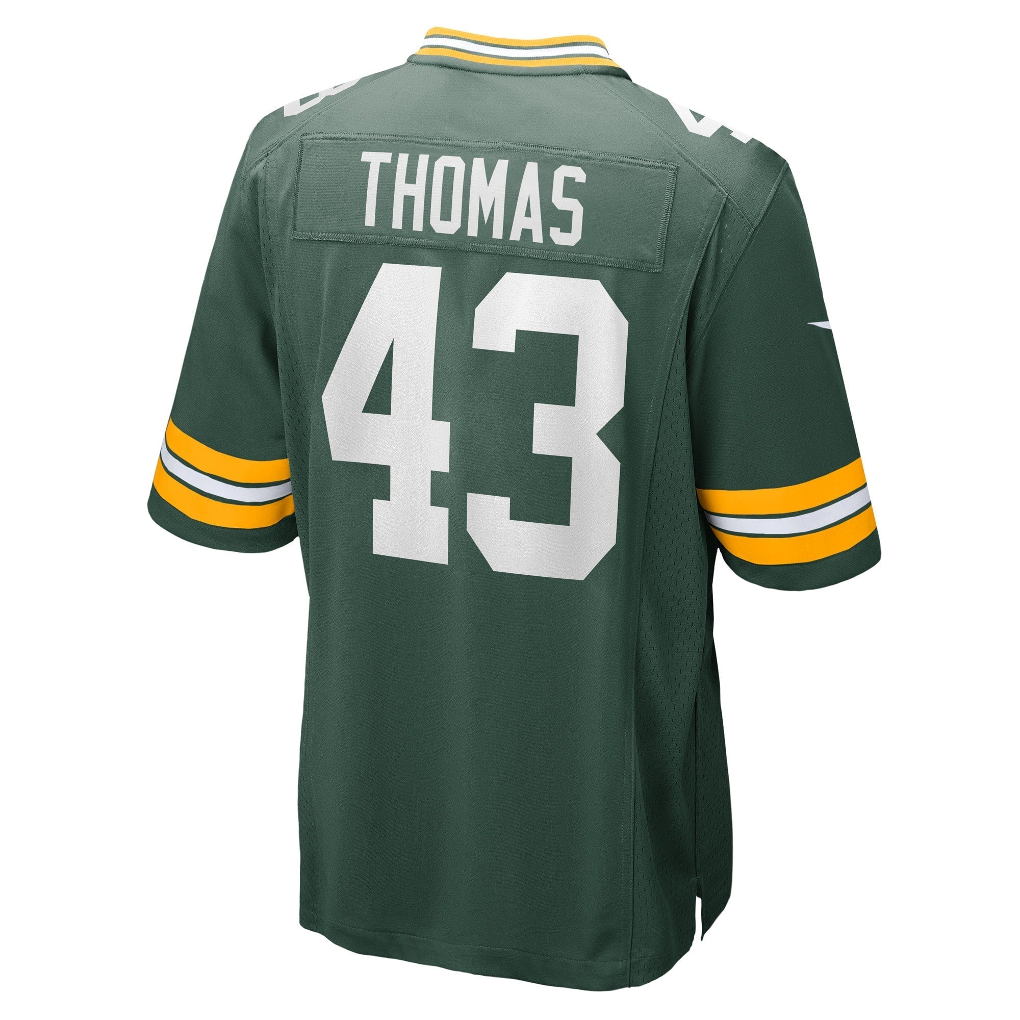 Men's Nike Kiondre Thomas Green Green Bay Packers Game Player Jersey