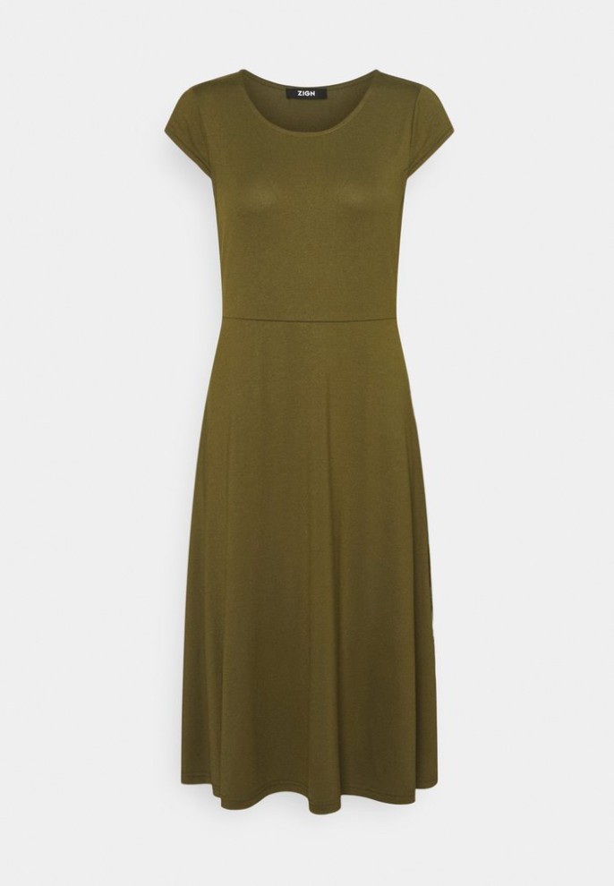 Discount Zign Jersey Dress – Dark Green L
