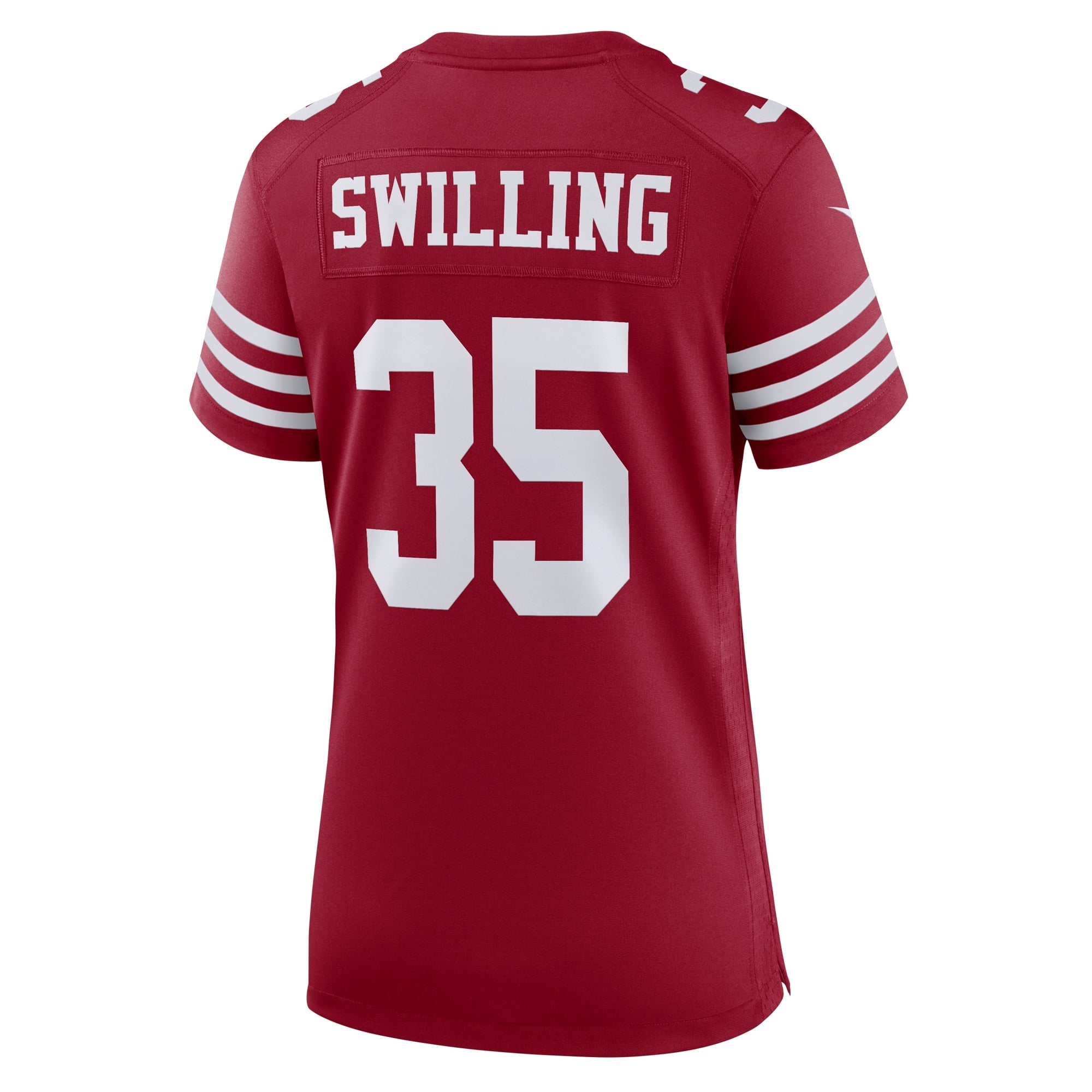 Women's Nike Tre Swilling Scarlet San Francisco 49ers Team Game Jersey