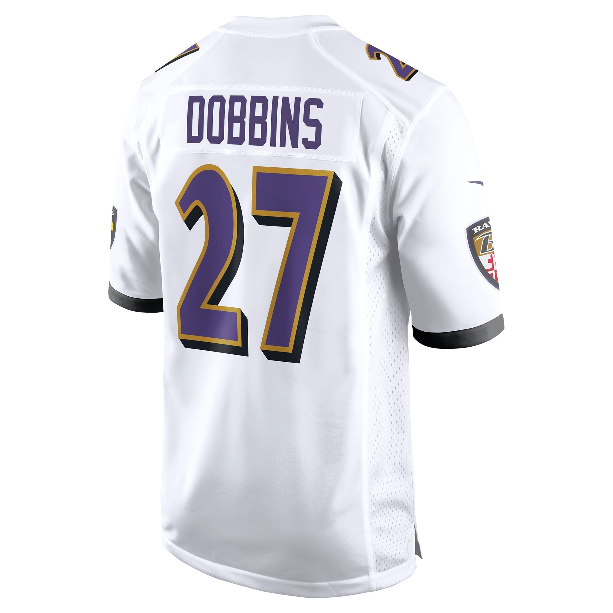 Men's Nike J.K. Dobbins White Baltimore Ravens Away Game Player Jersey