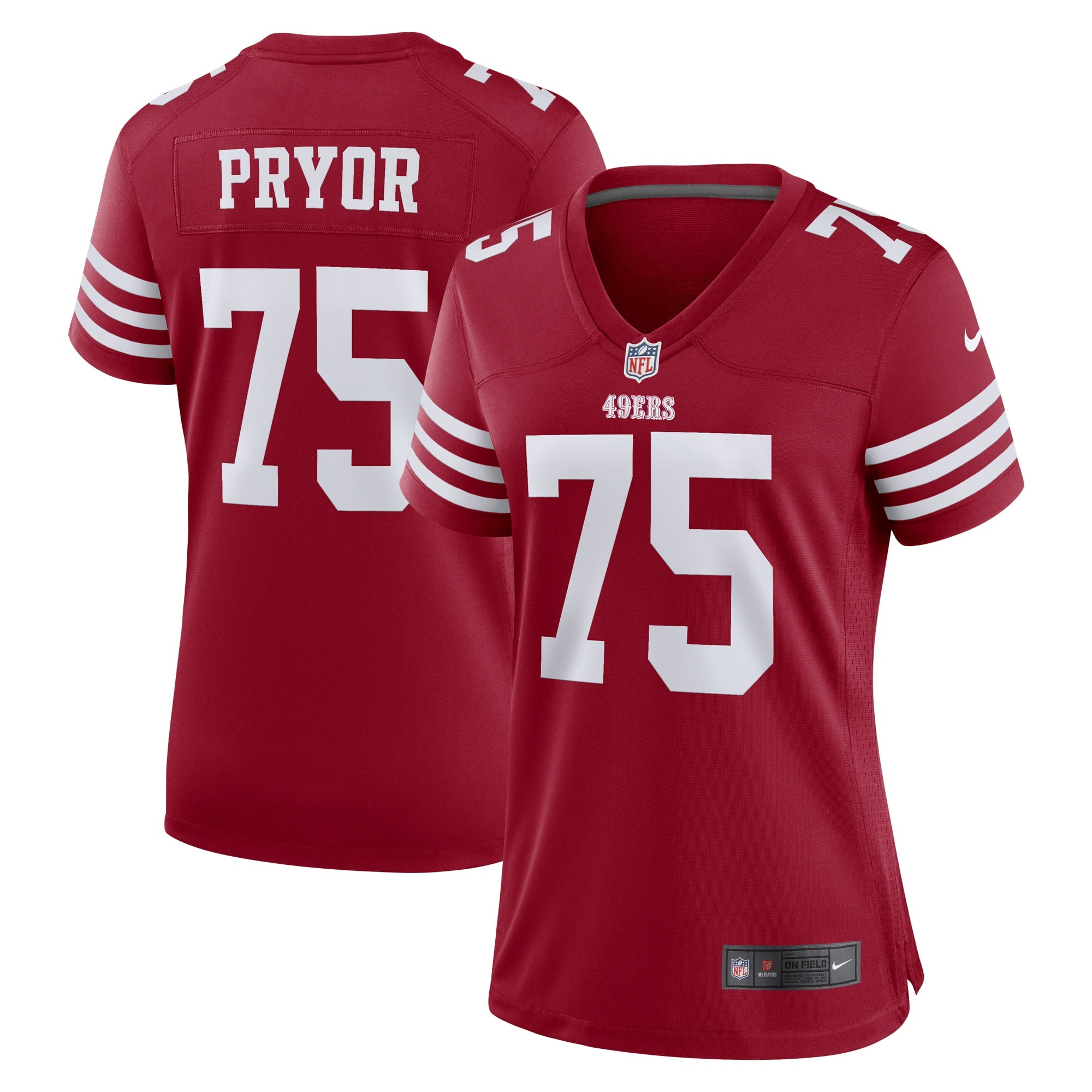 Women's Nike Matt Pryor Scarlet San Francisco 49ers Game Jersey