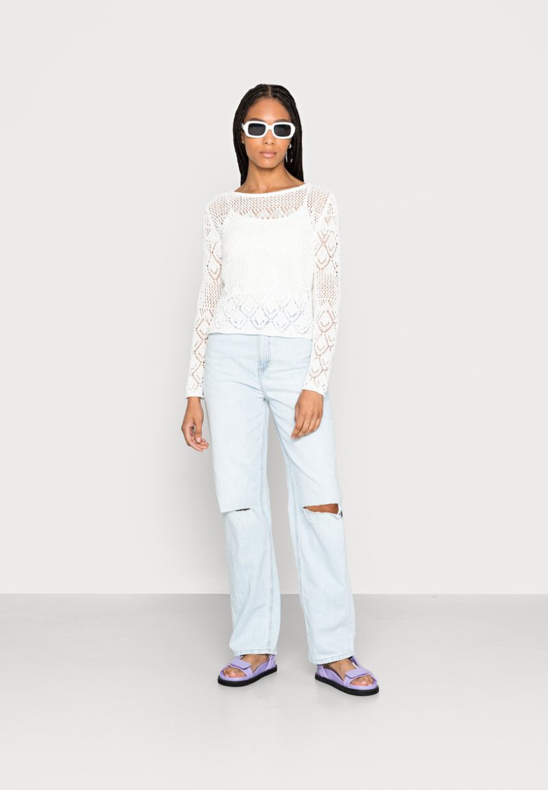 Sale Anna Field Jersey De Punto – Off-white, Mujer L