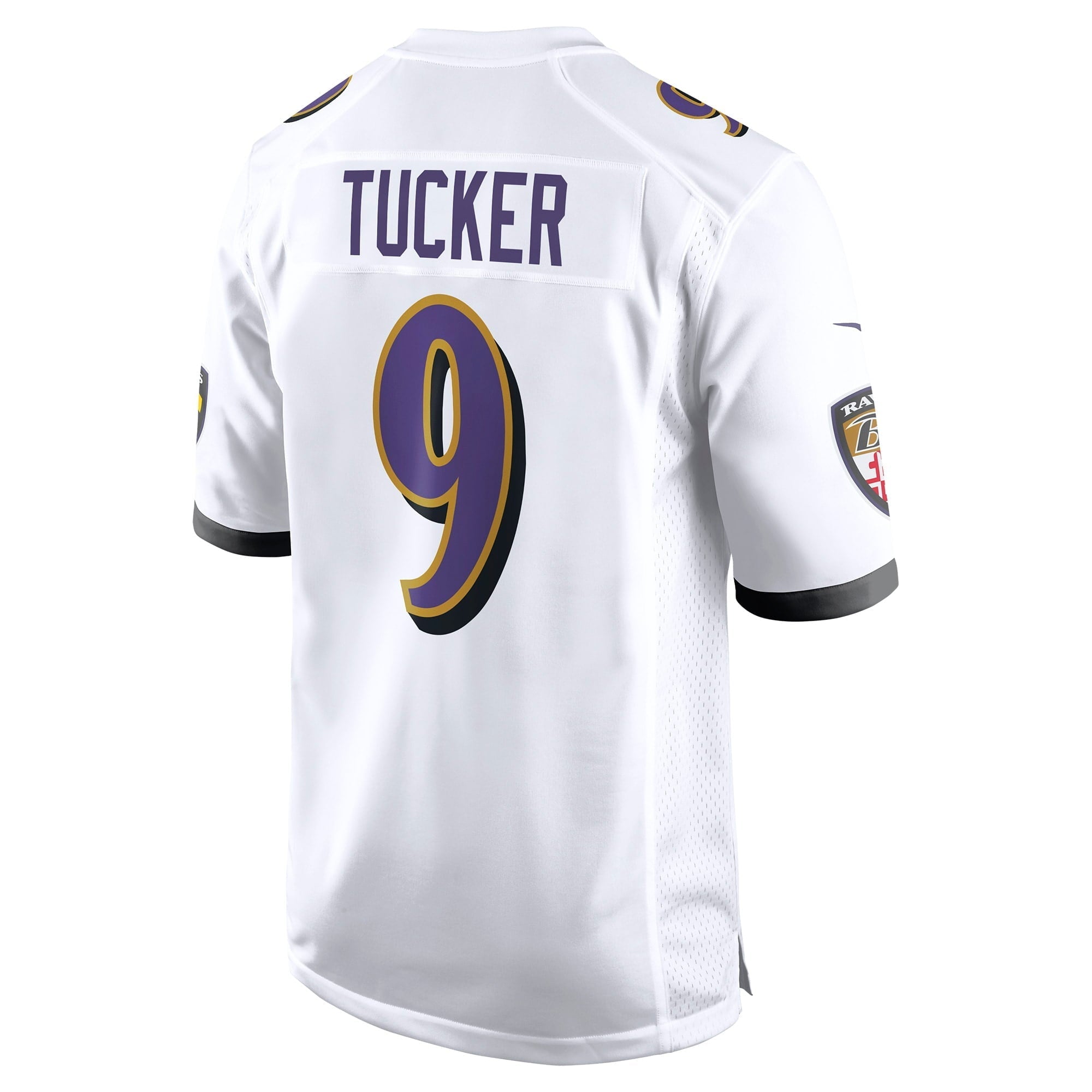 Men's Nike Justin Tucker White Baltimore Ravens Game Jersey