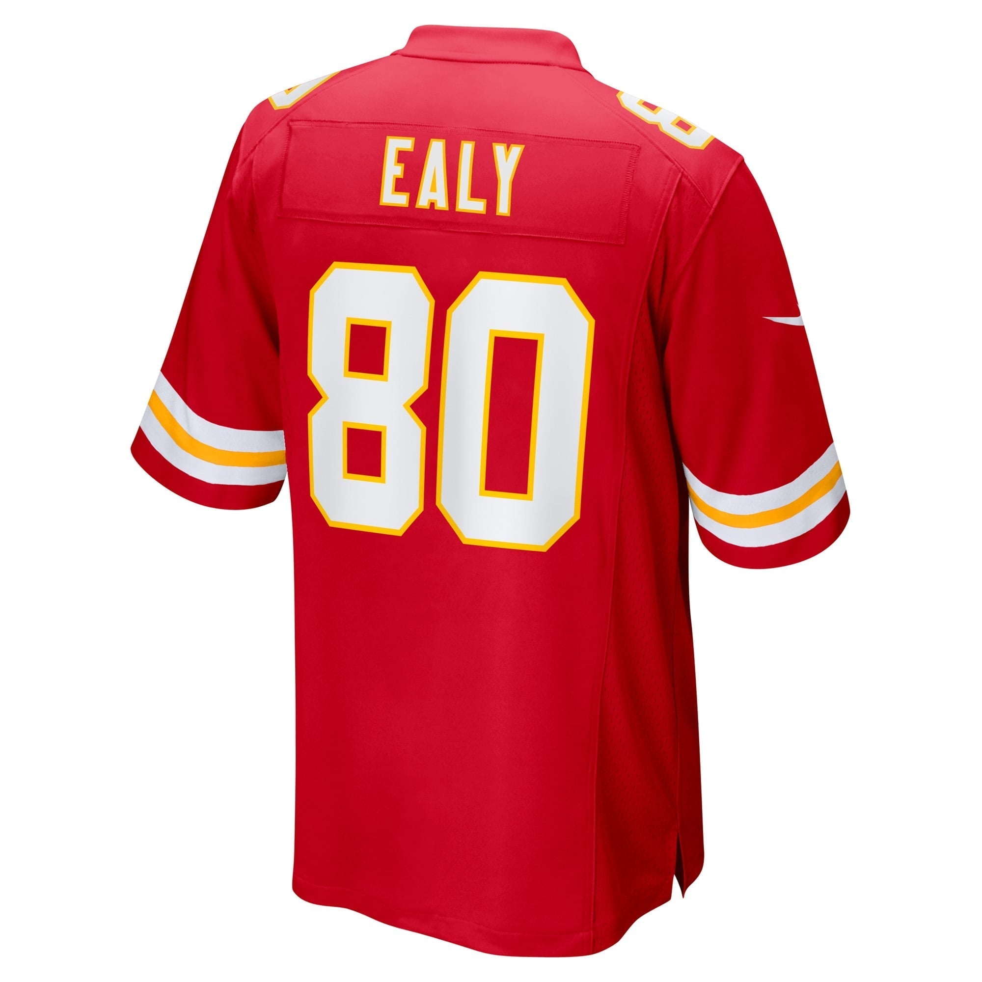 Men's Nike Jerrion Ealy Red Kansas City Chiefs Game Player Jersey