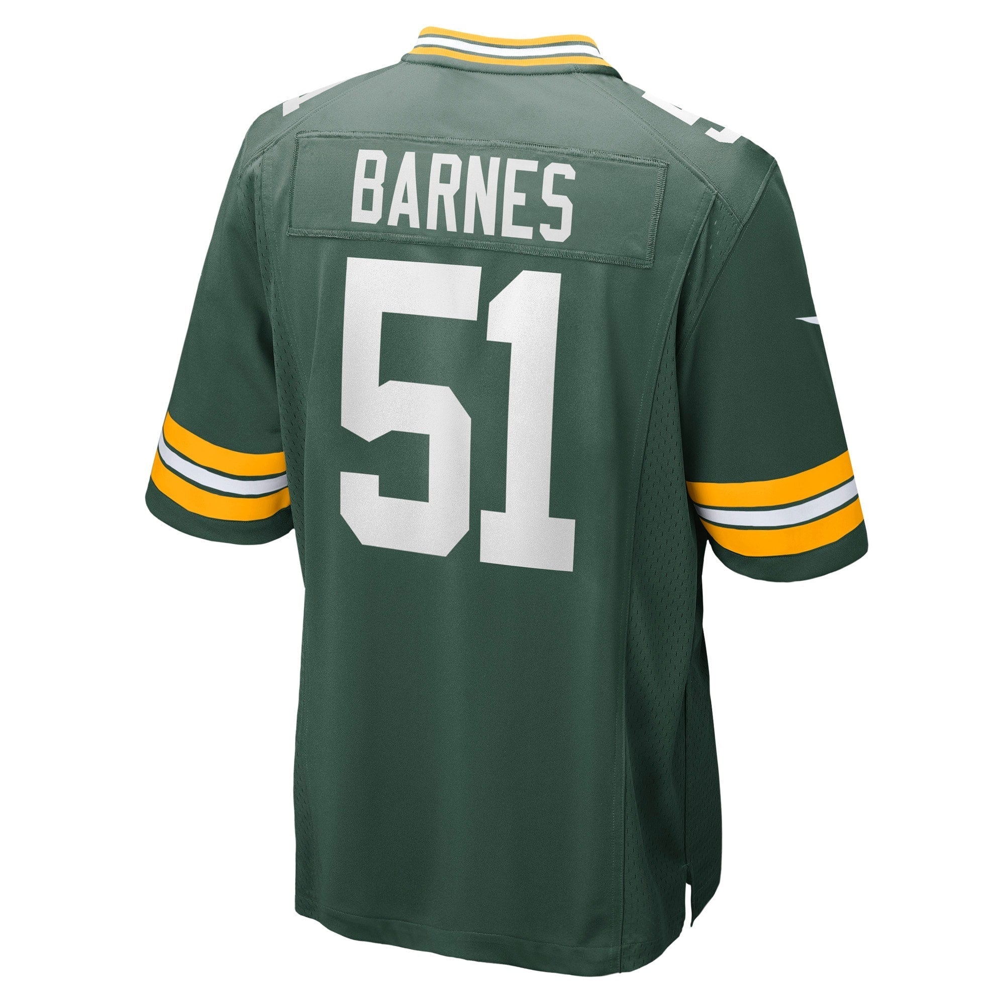 Men's Nike Krys Barnes Green Green Bay Packers Game Player Jersey
