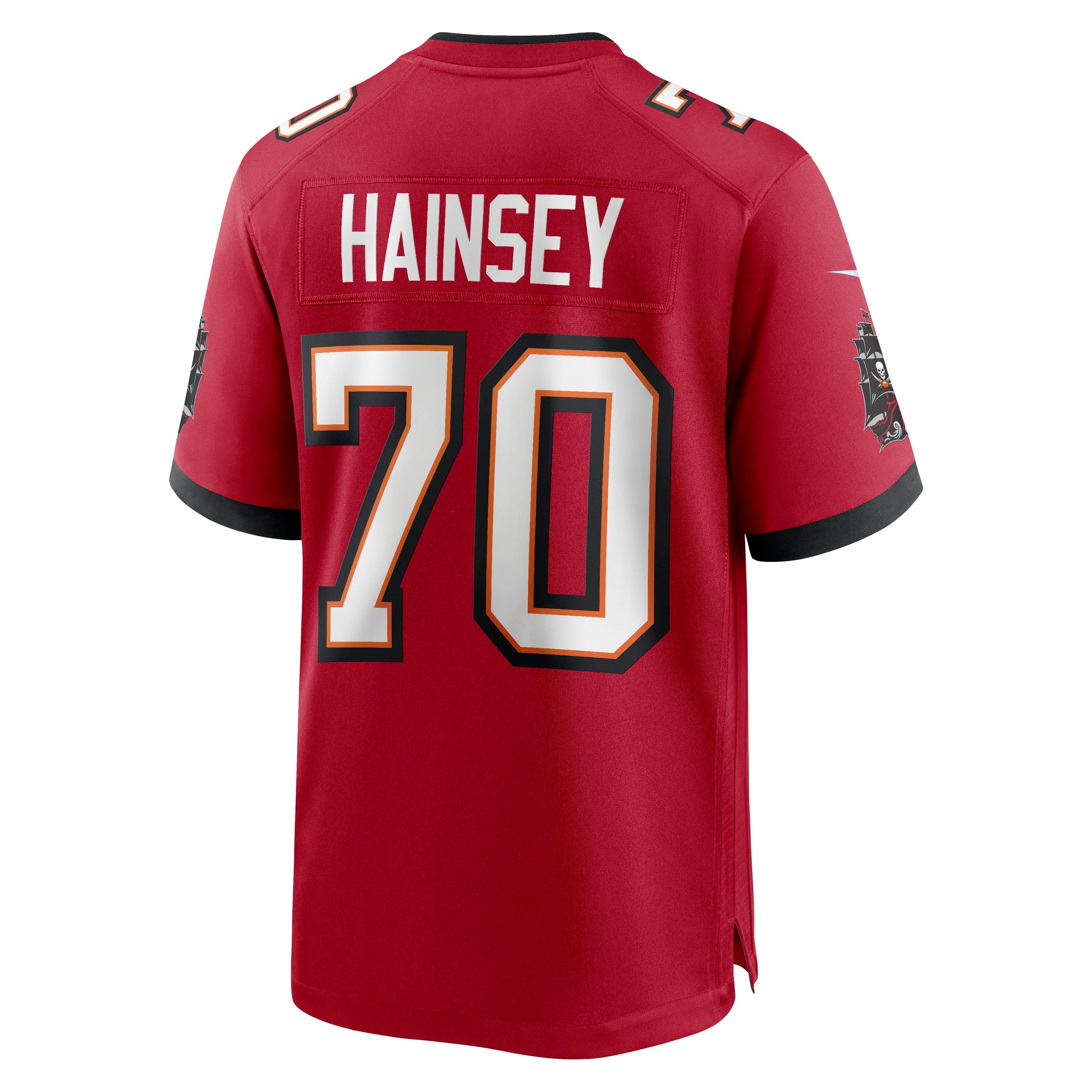 Men's Nike Robert Hainsey Red Tampa Bay Buccaneers Game Jersey