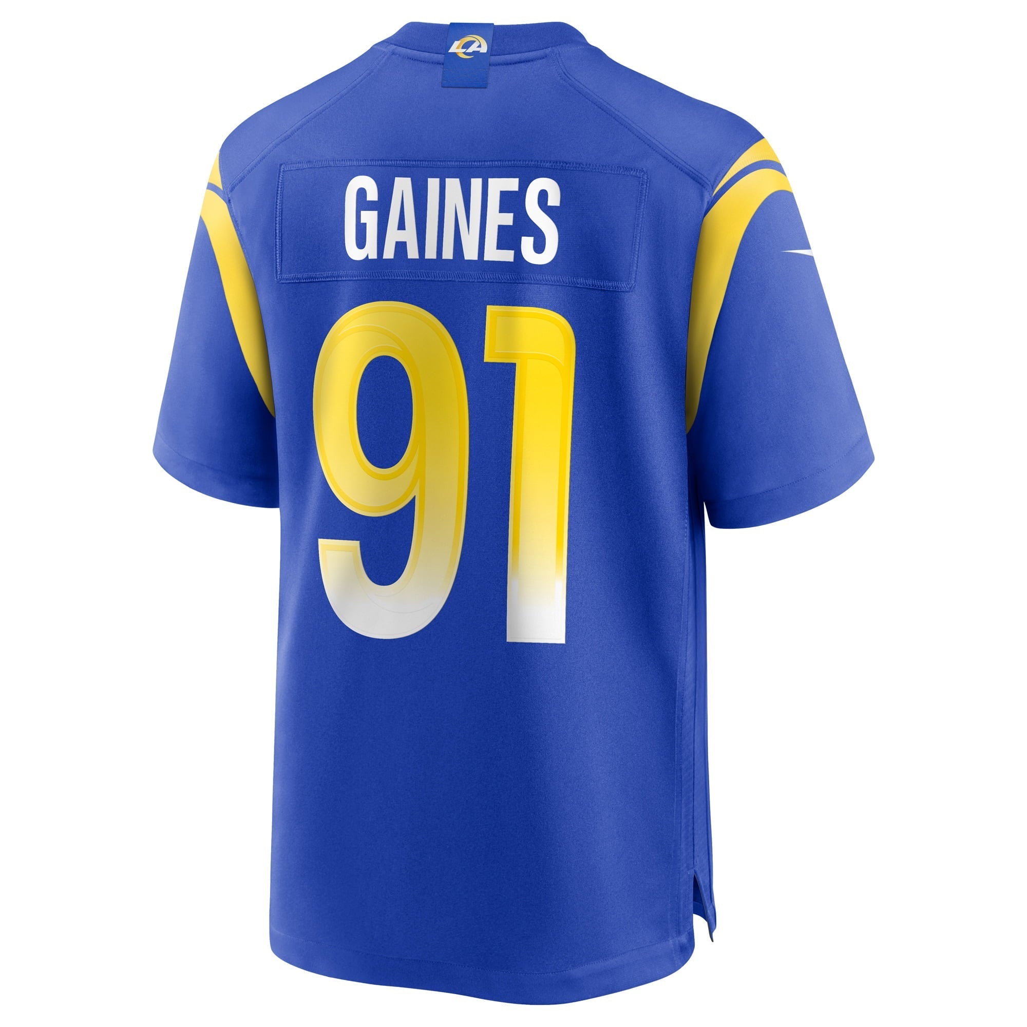 Men's Nike Greg Gaines Royal Los Angeles Rams Game Jersey