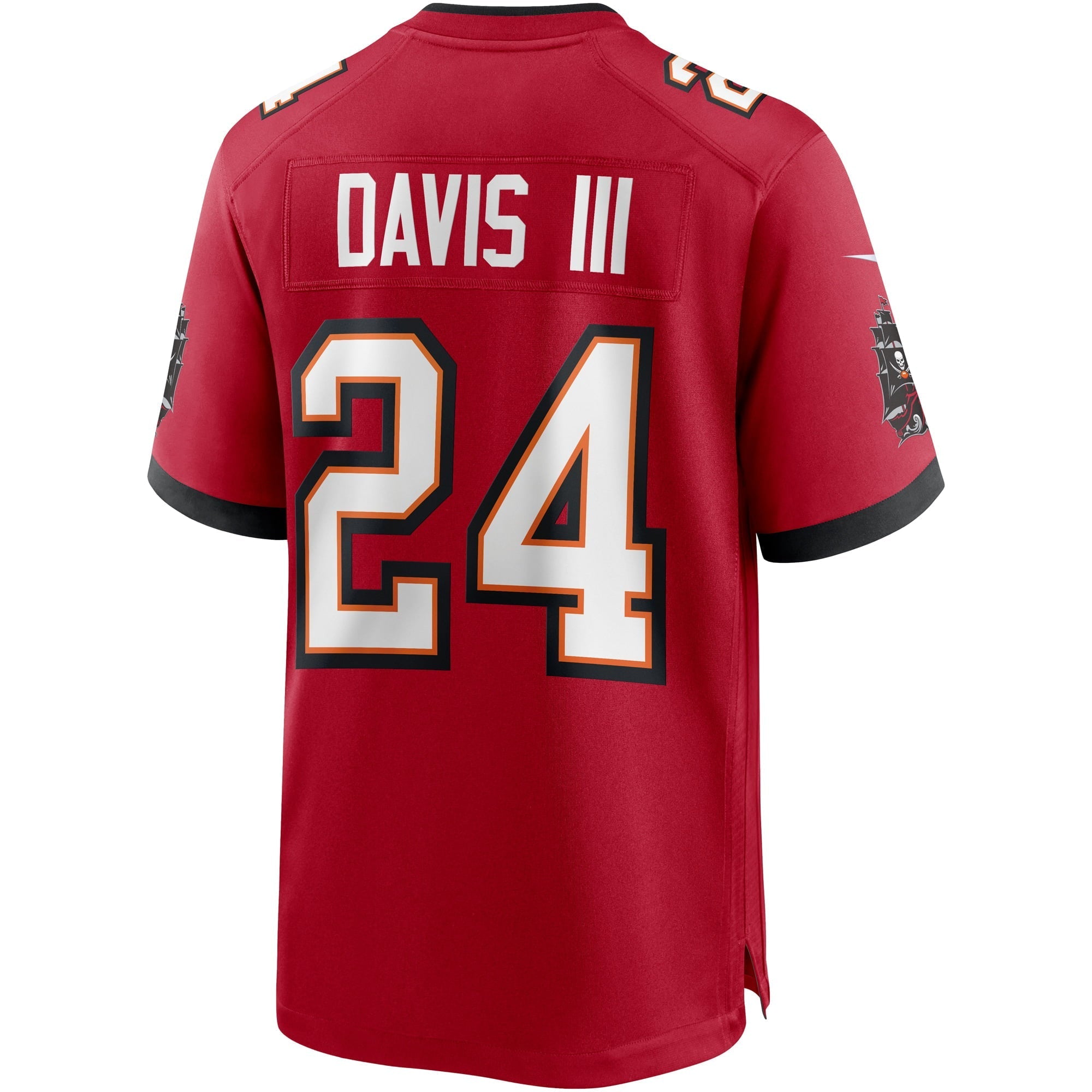 Men's Nike Carlton Davis III Red Tampa Bay Buccaneers Game Player Jersey