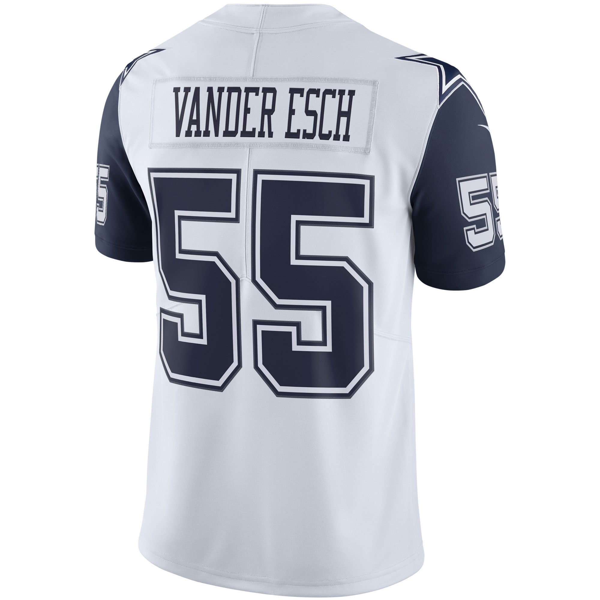 Men's Nike Leighton Vander Esch Dallas Cowboys White Color Rush Vapor Limited Jersey