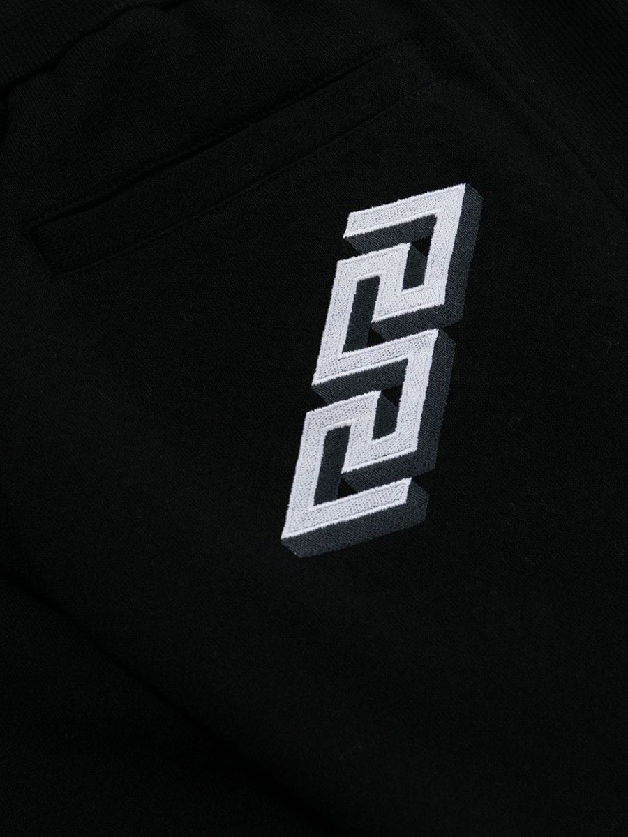 Discount Versace Logo waistband jersey track pants XS