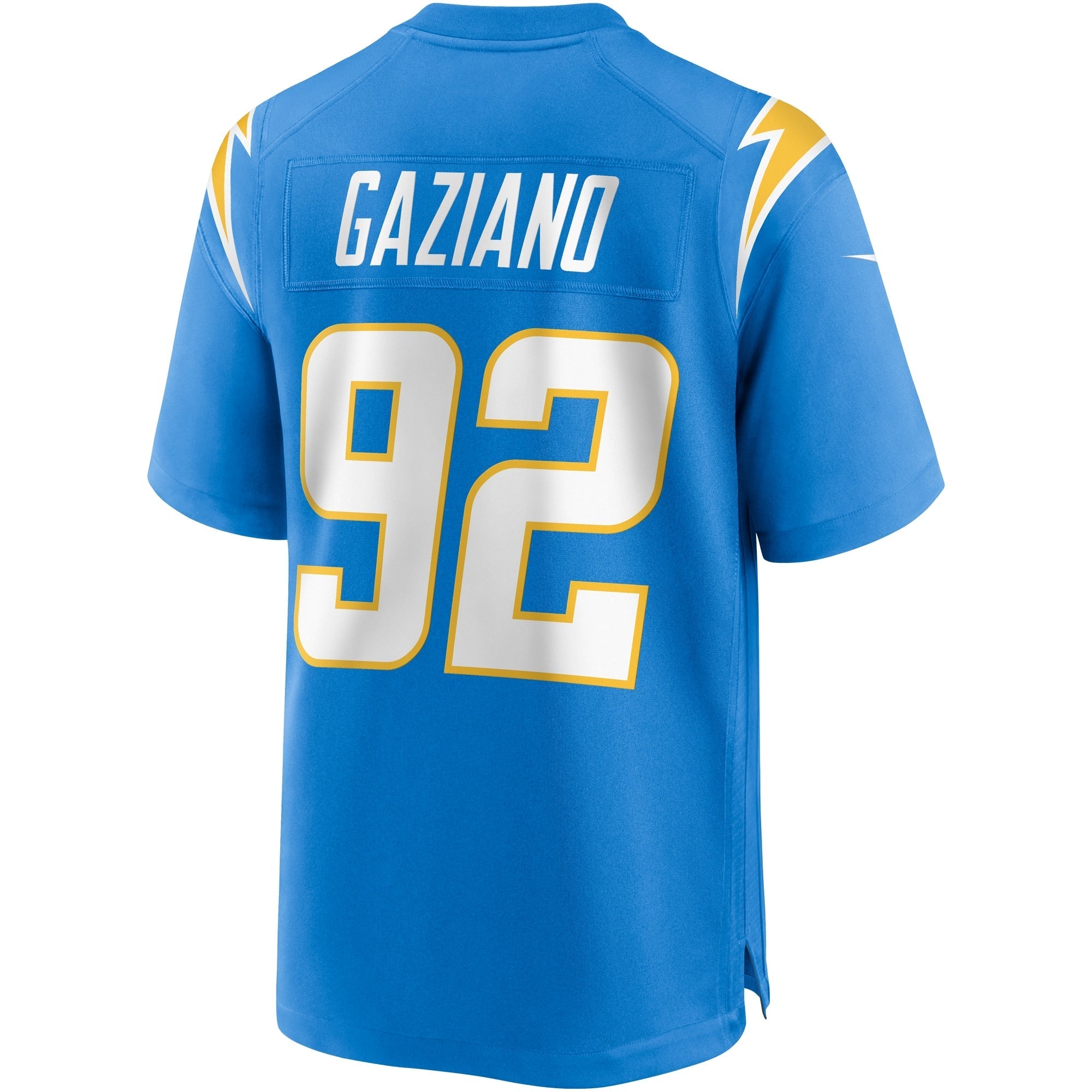 Men's Nike Joe Gaziano Powder Blue Los Angeles Chargers Game Jersey