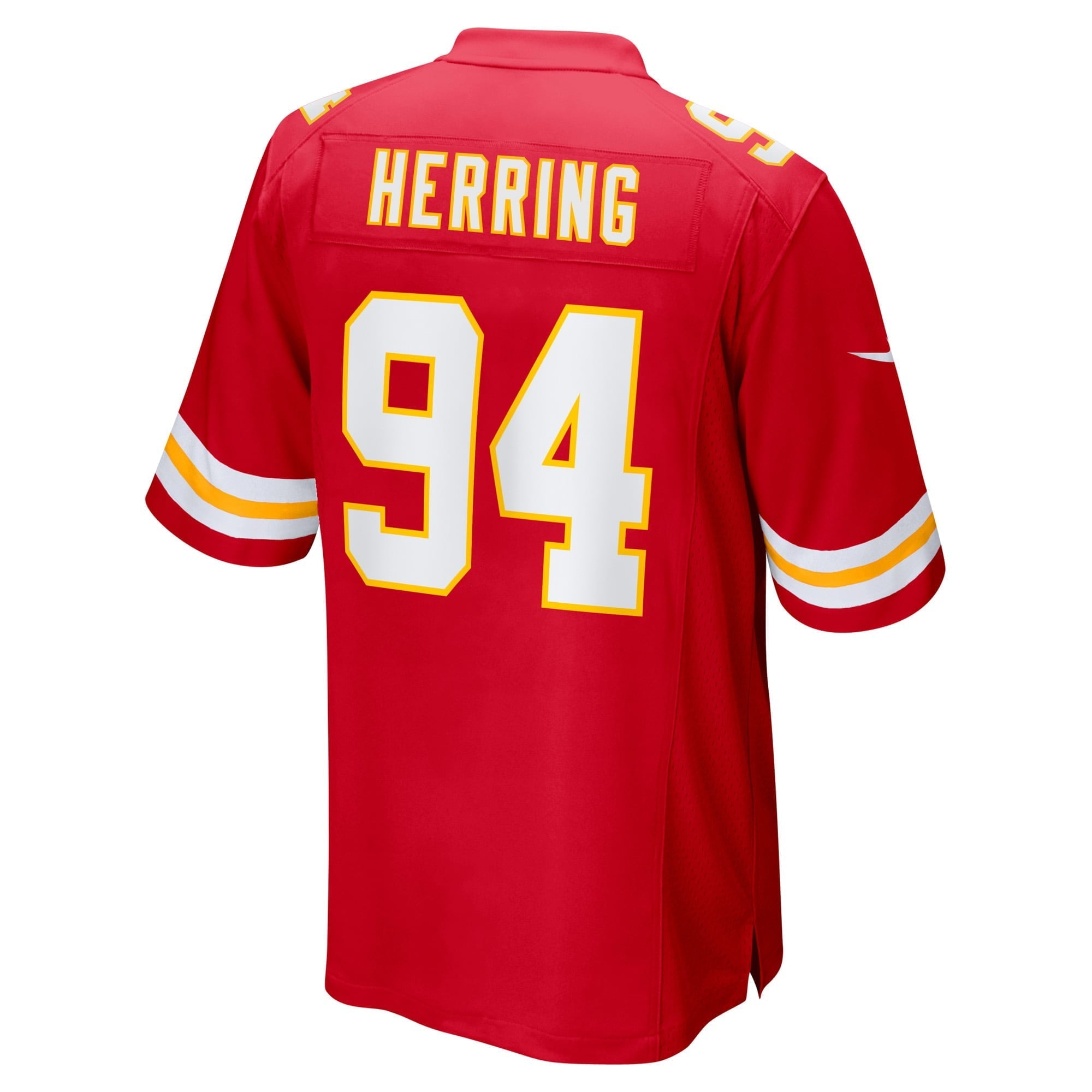 Men's Nike Malik Herring Red Kansas City Chiefs Team Game Player Jersey