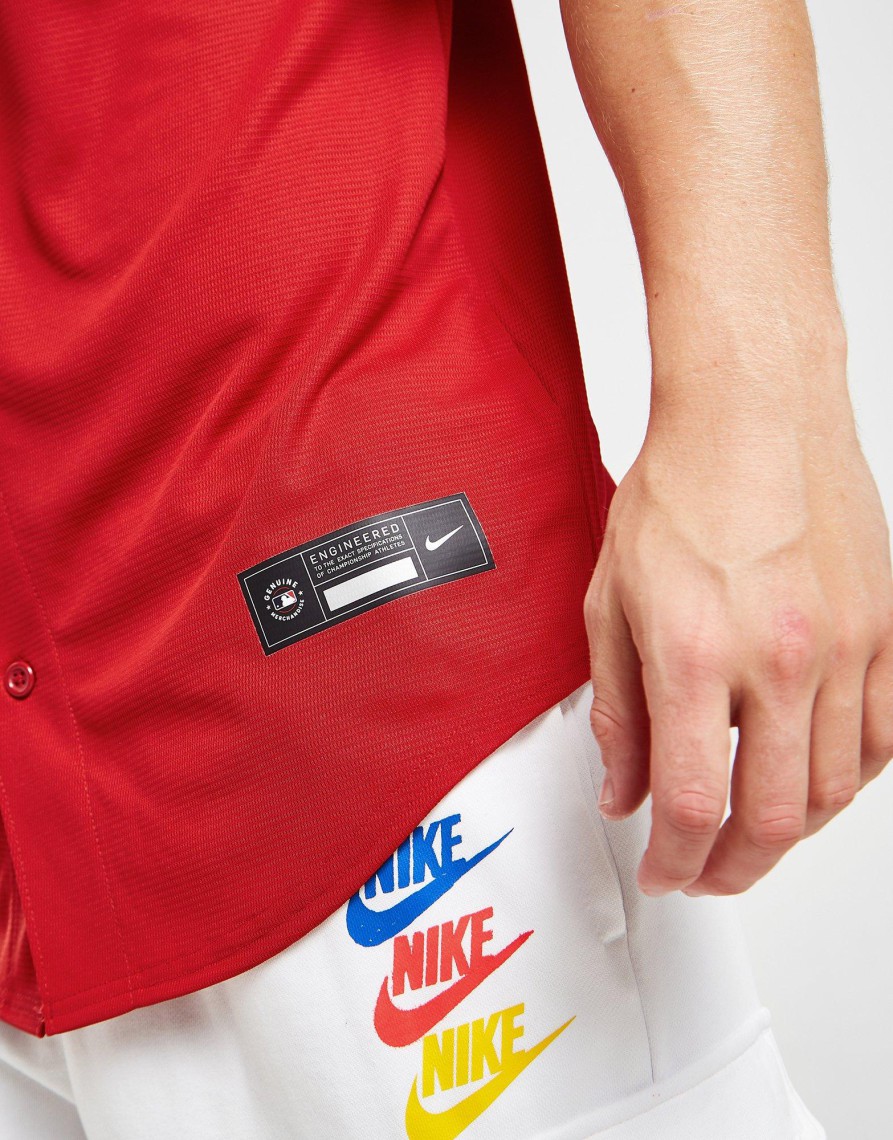 Sale Nike MLB Boston Red Sox Alternate Jersey Rød S